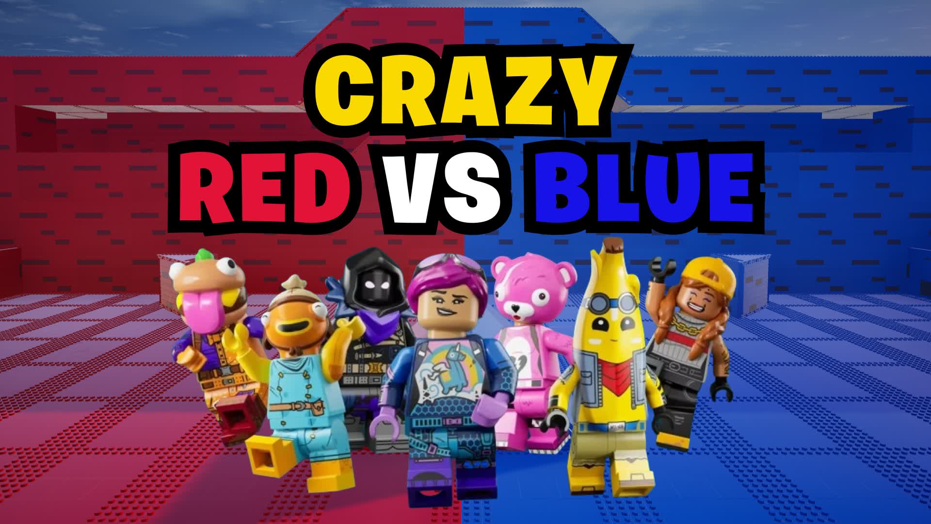 CRAZY BRICK 🧱 RED VS BLUE 🔴🔵