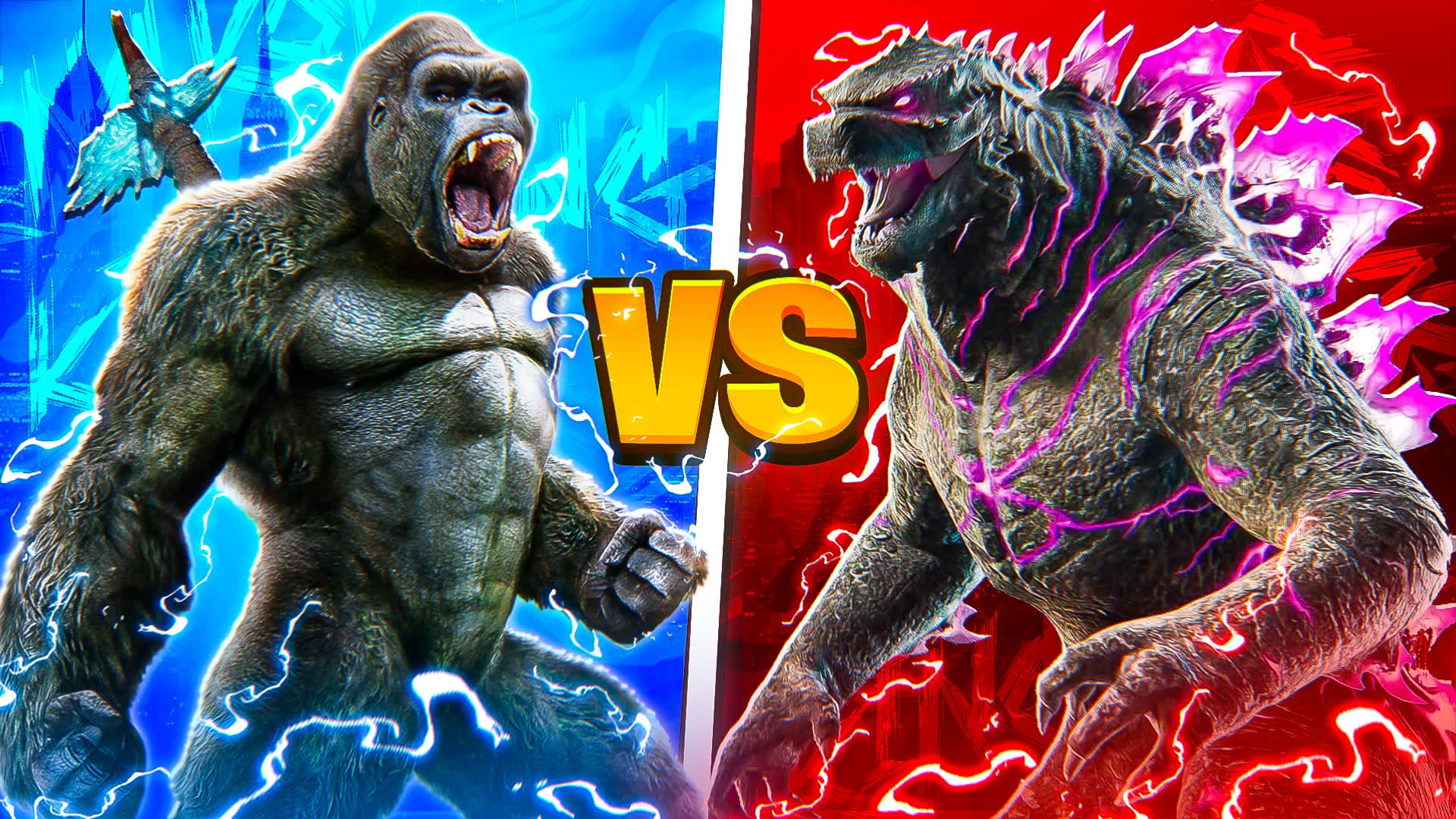 GODZILLA VS KING KONG 🔴 RED VS BLUE 🔵