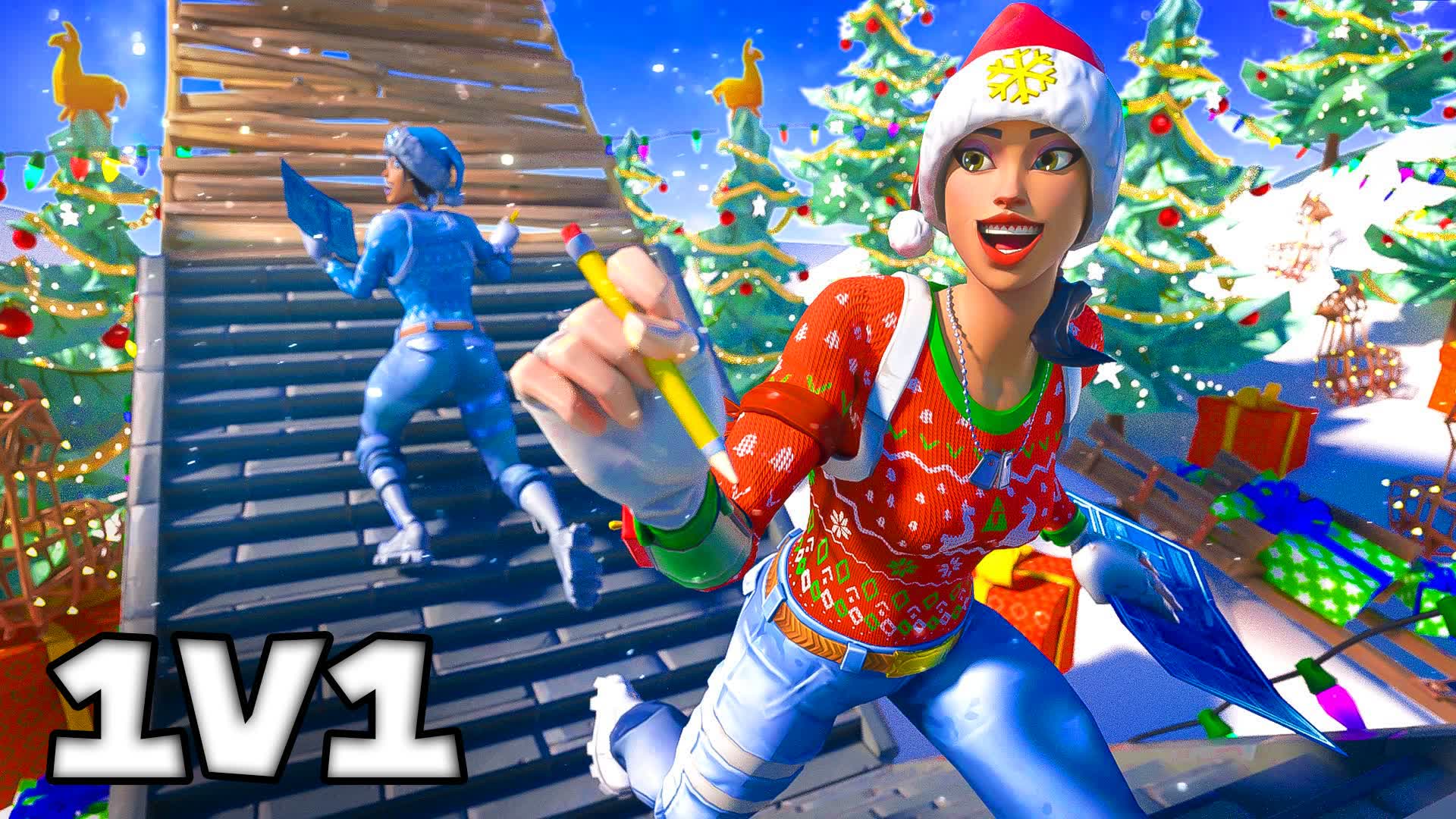 SANTAS 1v1 BUILD FIGHTS!