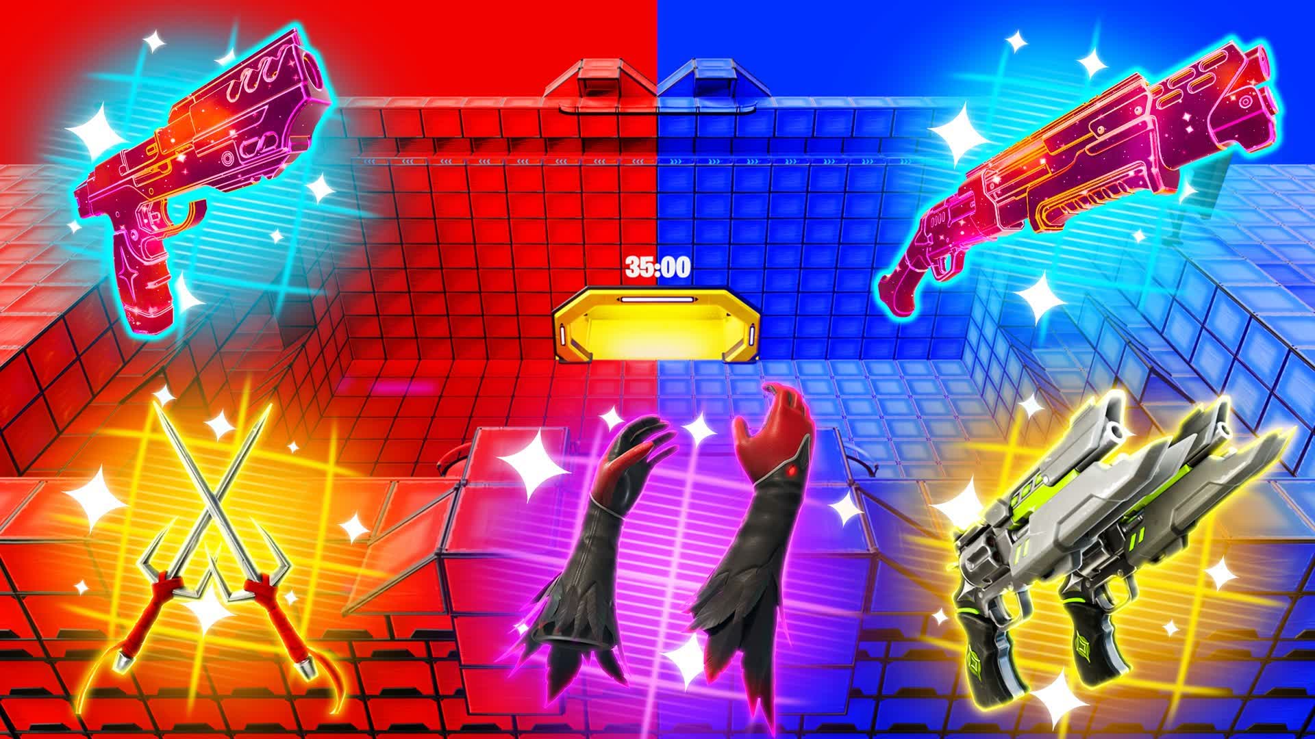 SUPER RED VS BLUE 🔴🔵FREE FOR ALL
