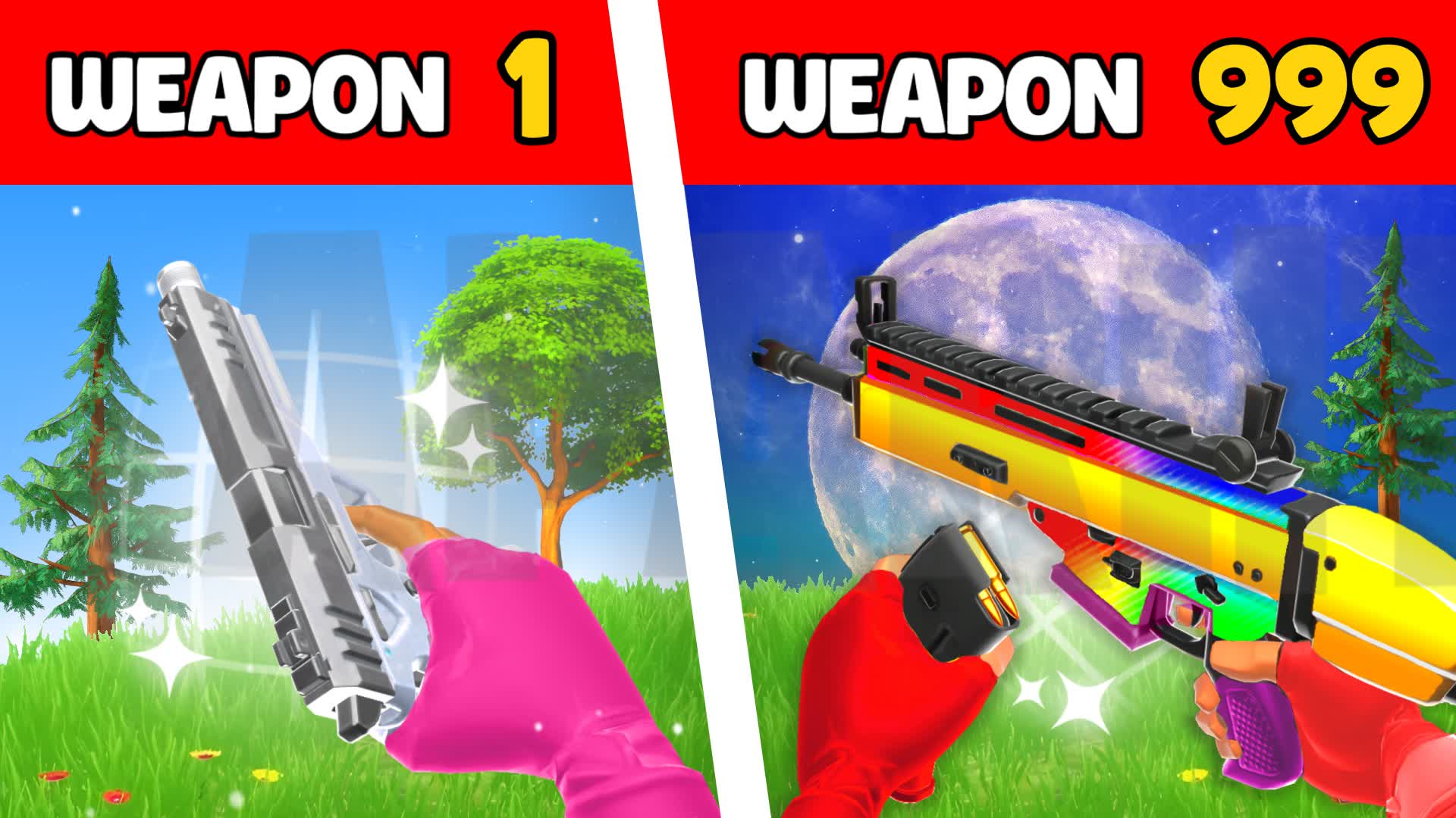 ⭐MINI TILTED TOWERS - GUN GAME🔫ONE SHOT