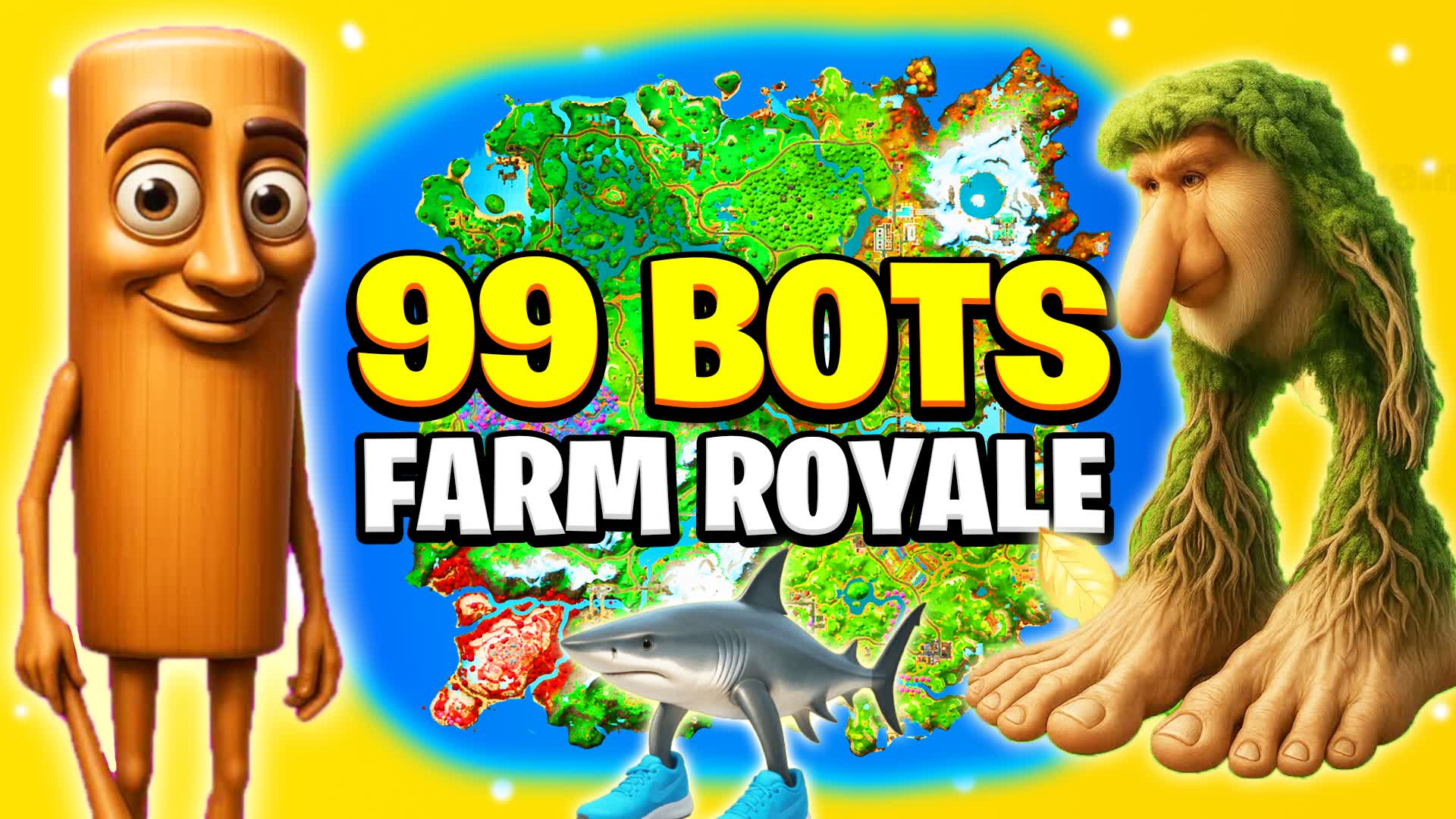 TMNT⭐ 99 BOTS FARM ROYALE ALL GUNS