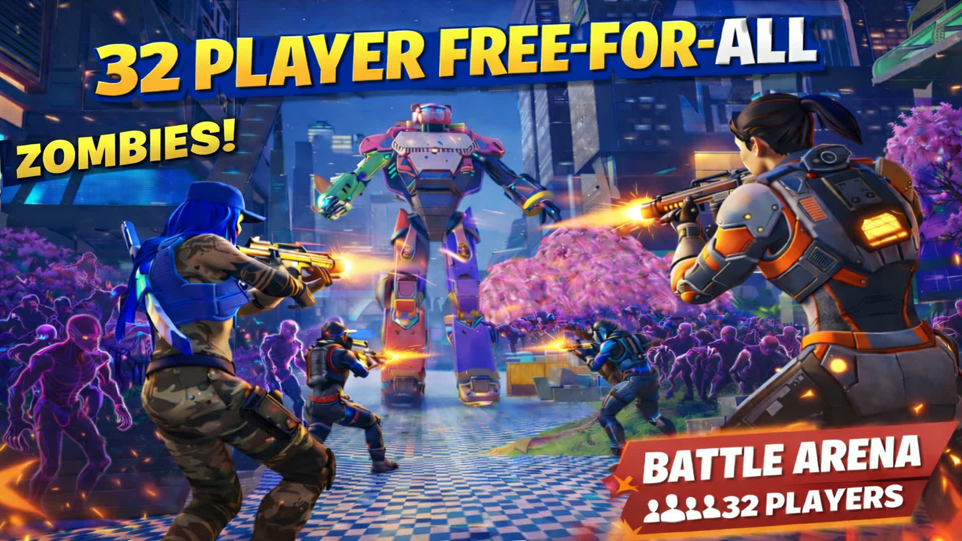 MECHA CITY - 32 PLAYER FREE FOR ALL