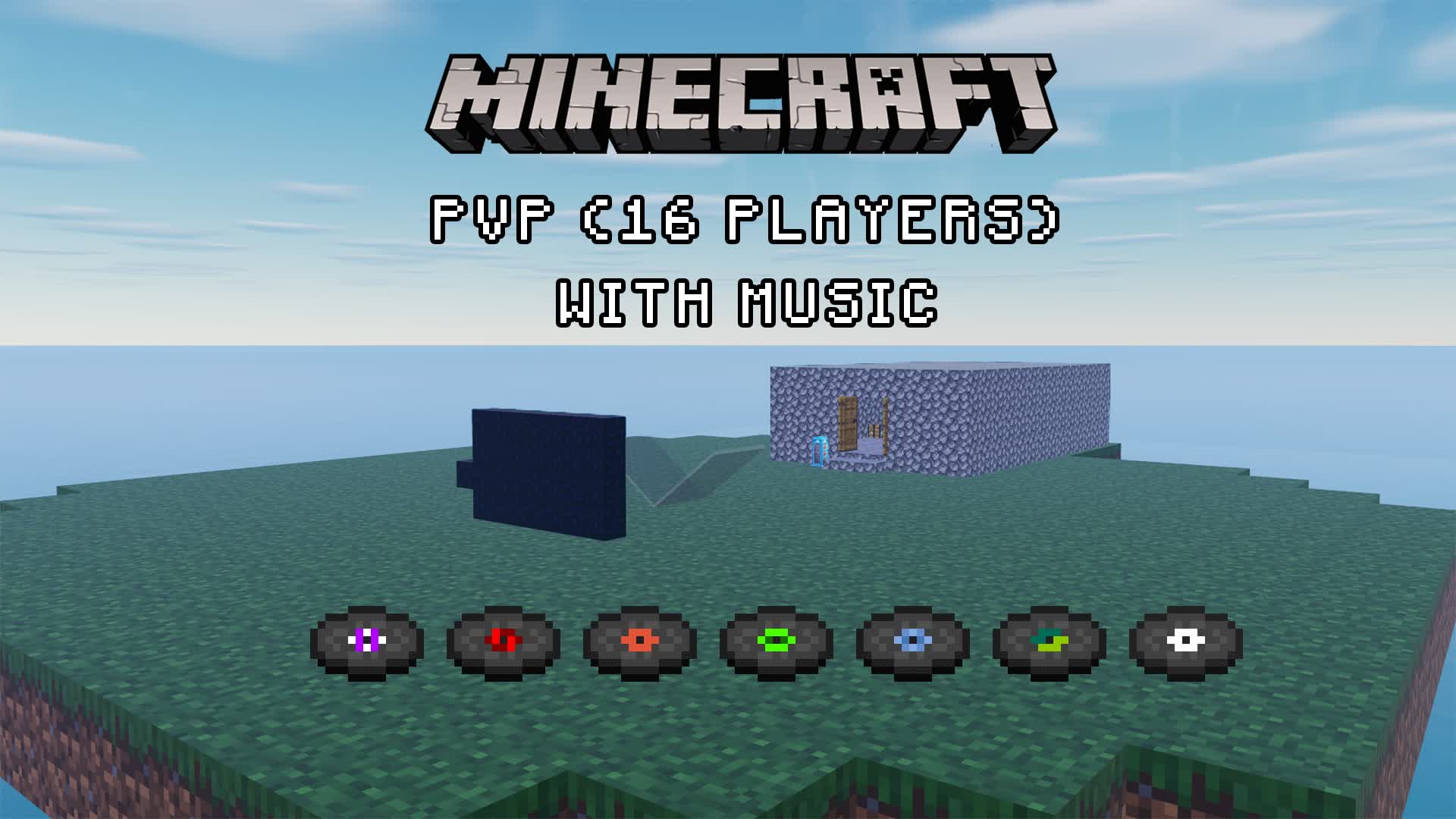 PVP Minecraft WITH MUSIC (16 PLAYERS)