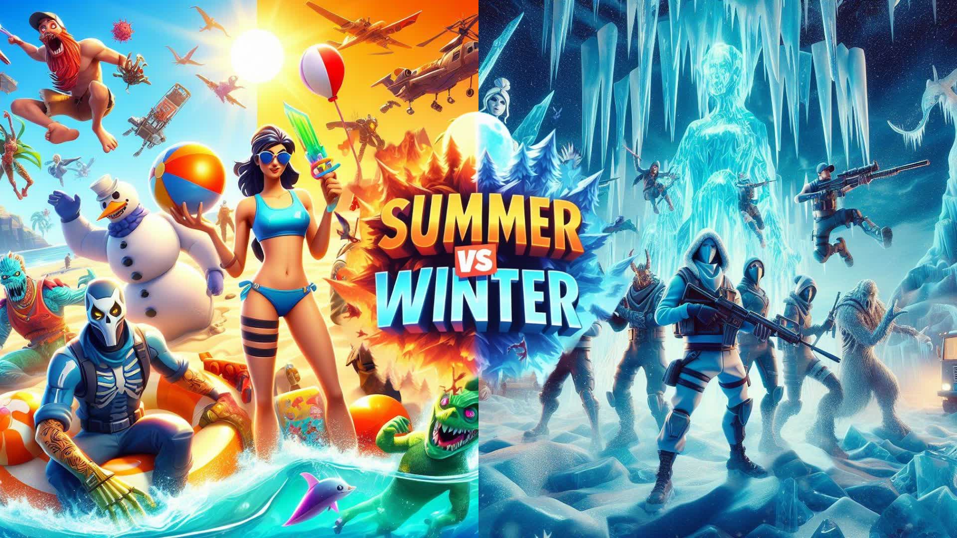 🌞🌴SUMMER VS WINTER☃️❄️