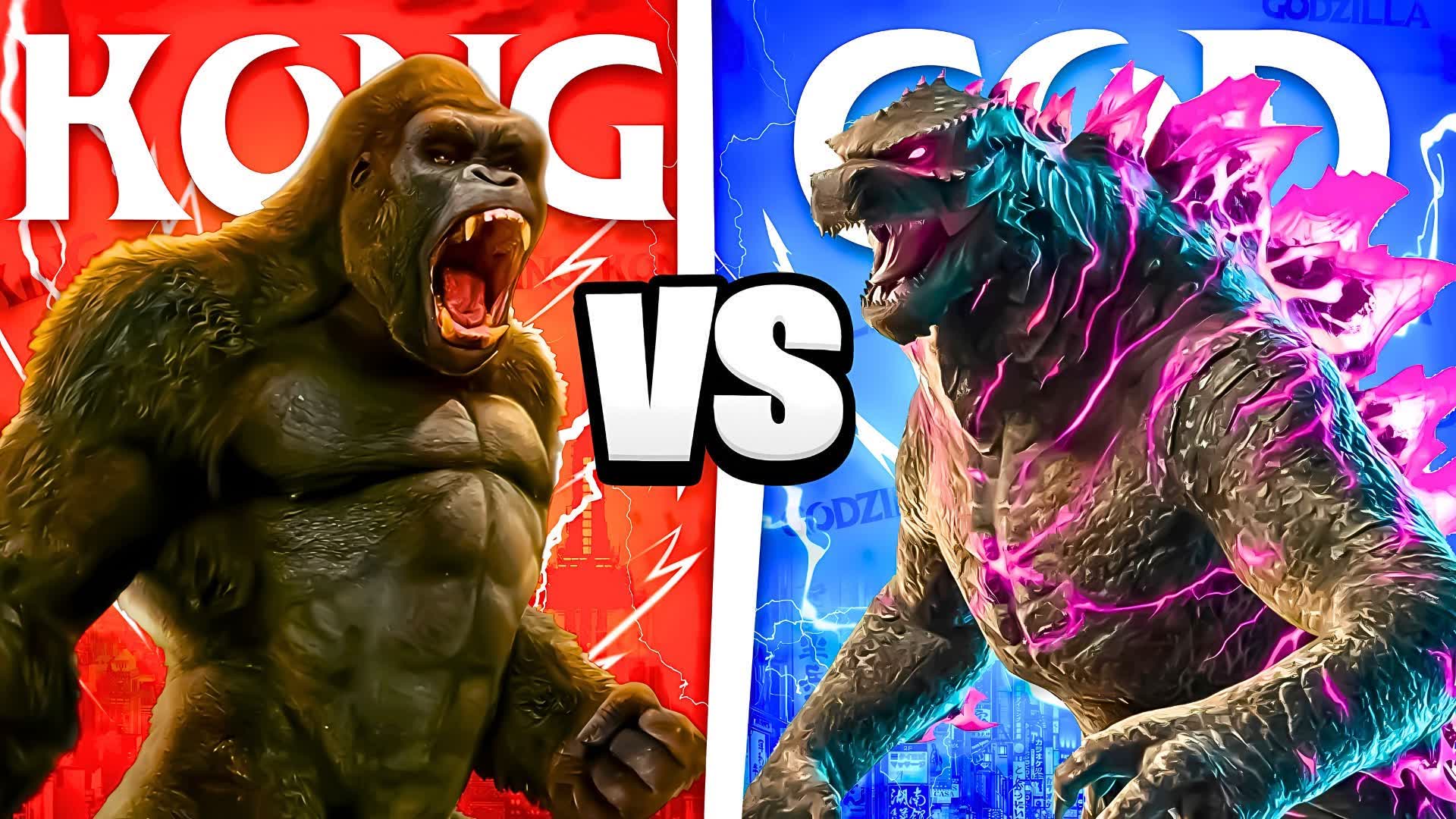 GODZILLA VS KING KONG RED VS BLUE 🔴🔵