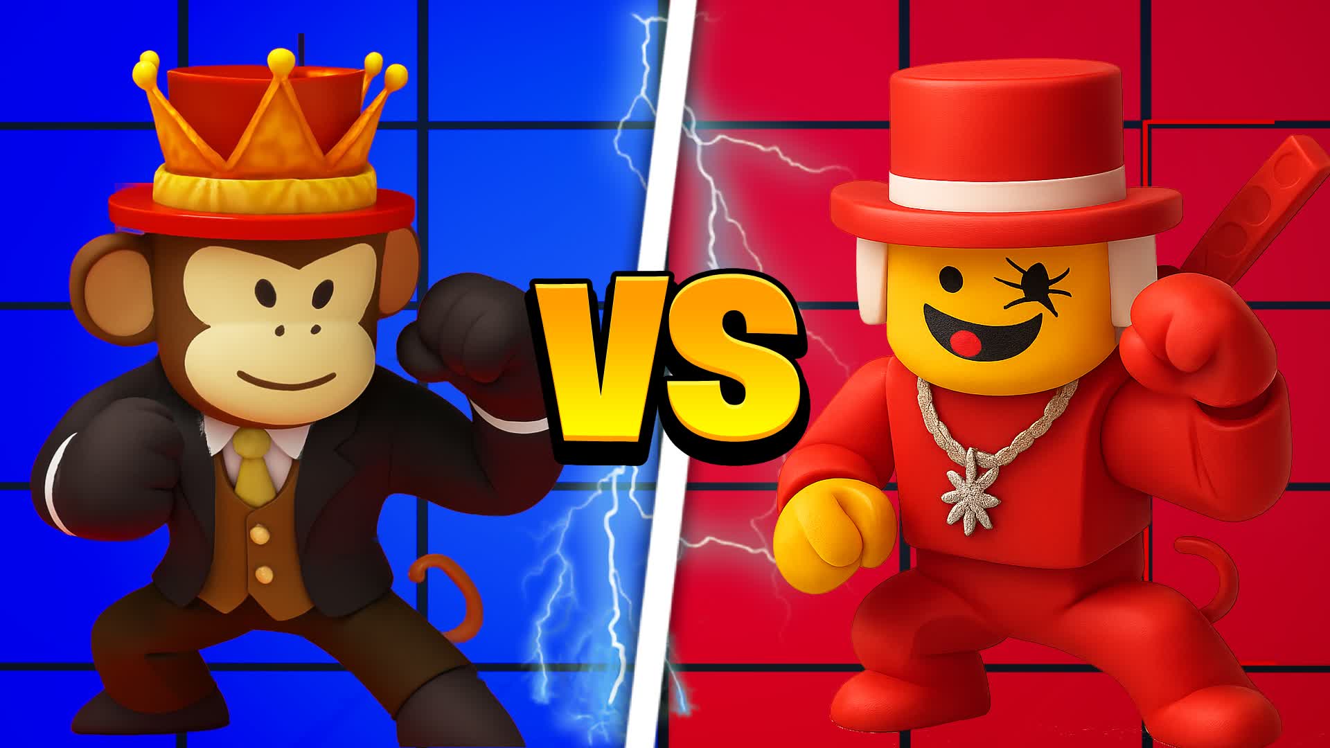 SUPER SAMMY VS JANDEL RED VS BLUE 🔴🔵