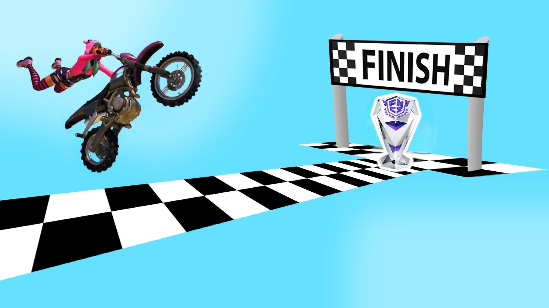 Obby On A Bike 2 Fortnite! 🏁