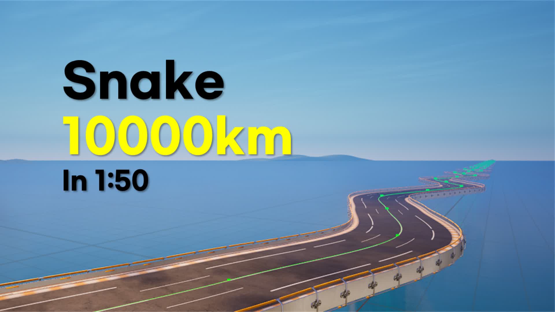 Snake 10000km in 1:50