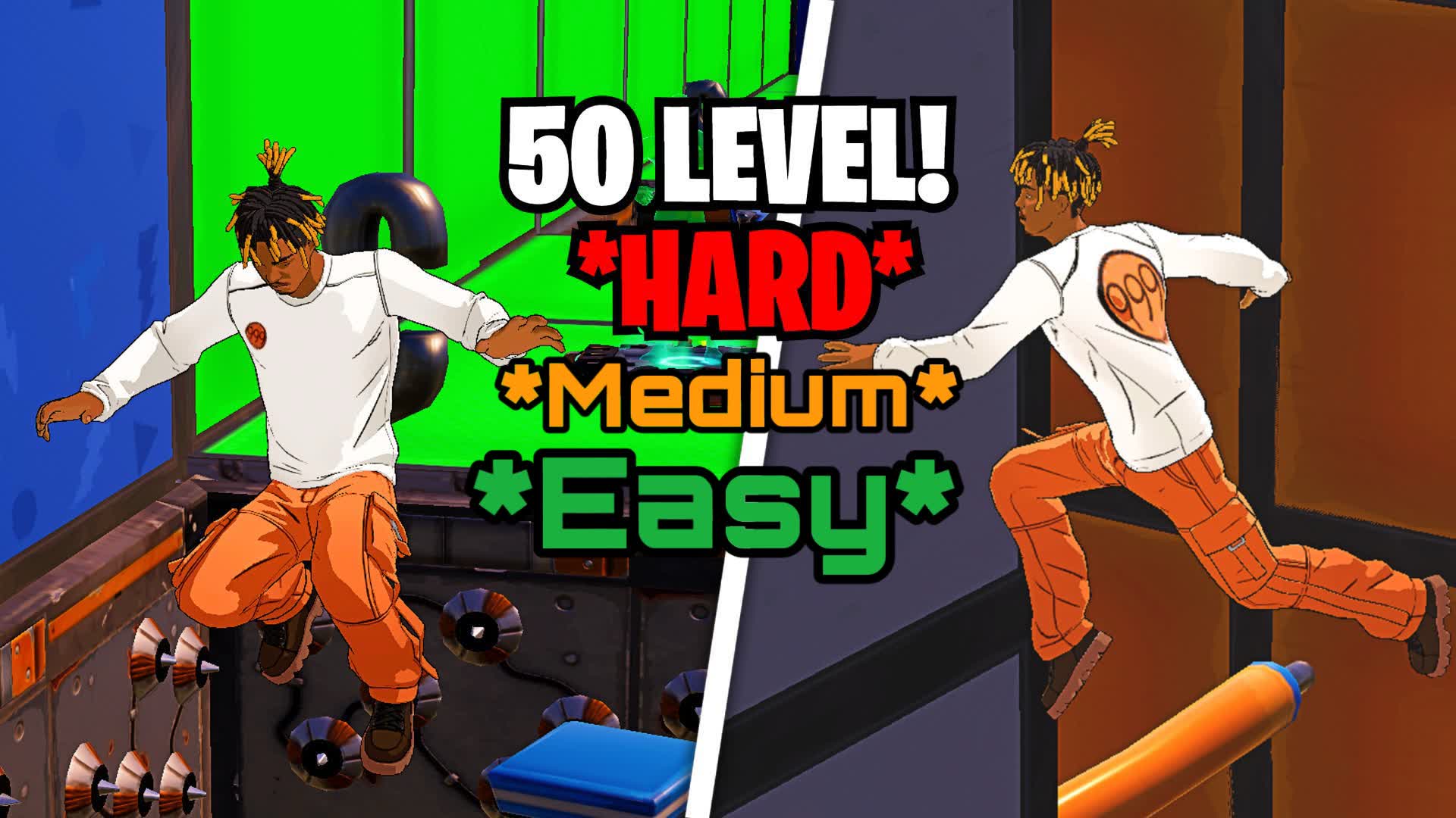 Deathrun 45 levels+ Easy Medium end Hard