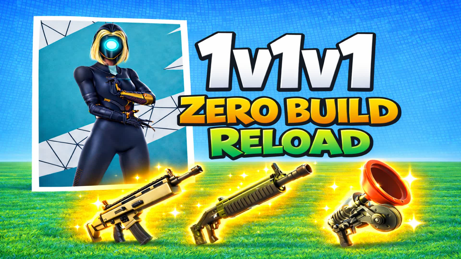 1v1v1  RELOAD ZEROBUILD REALISTIC