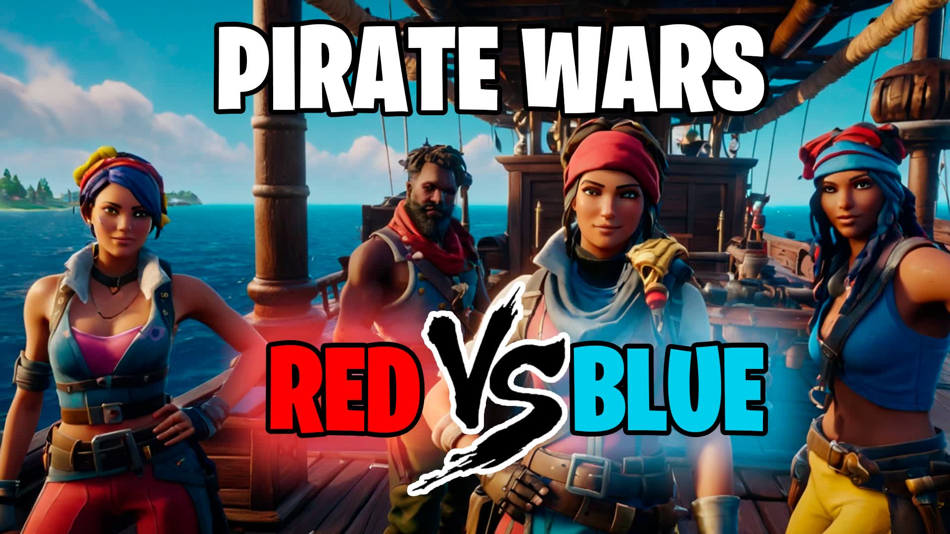 Pirate Wars Red vs Blue