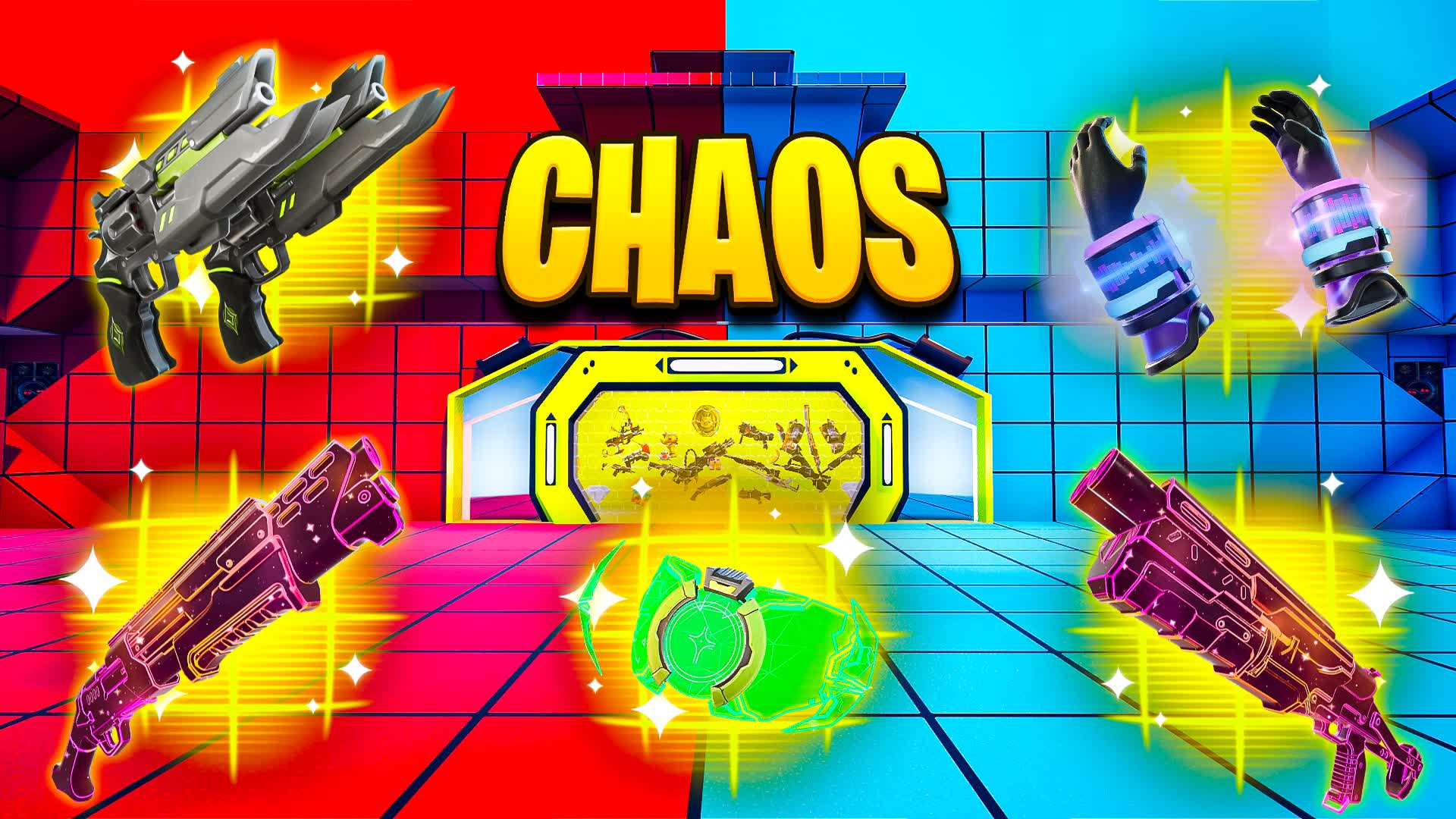 RED VS BLUE CHAOS 🔴 NEW WEAPONS 🔵
