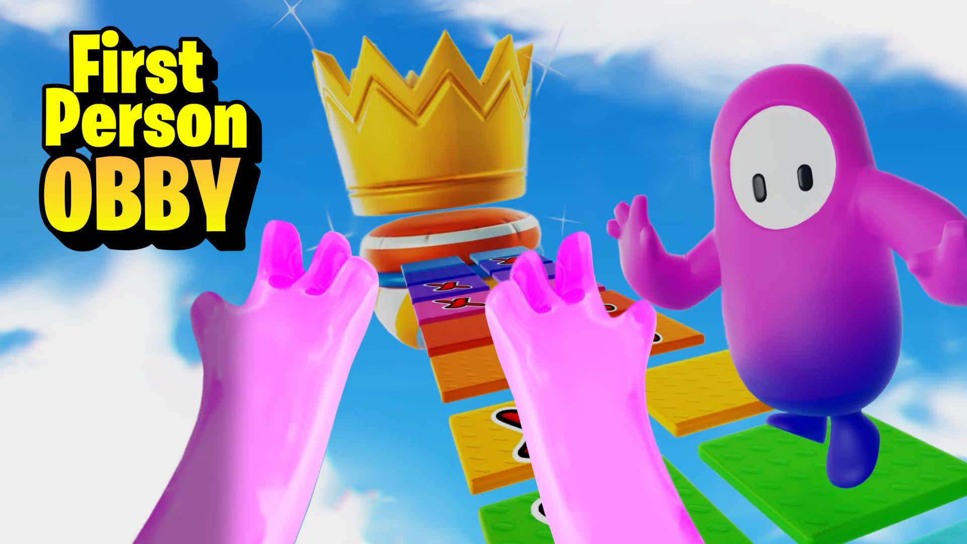 🌈 Obby Parkour Fall Guys First Person