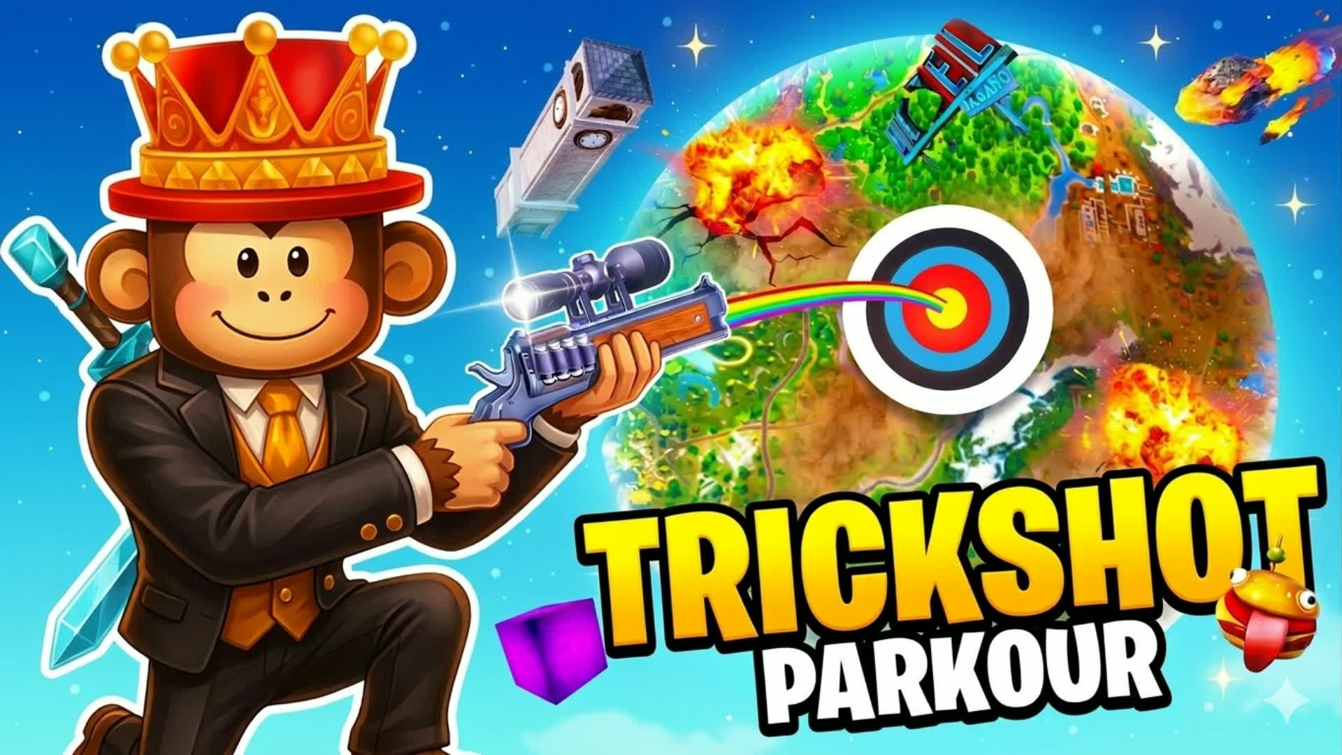 TRYHARD TRICKSHOT PARKOUR 🎯EASYS
