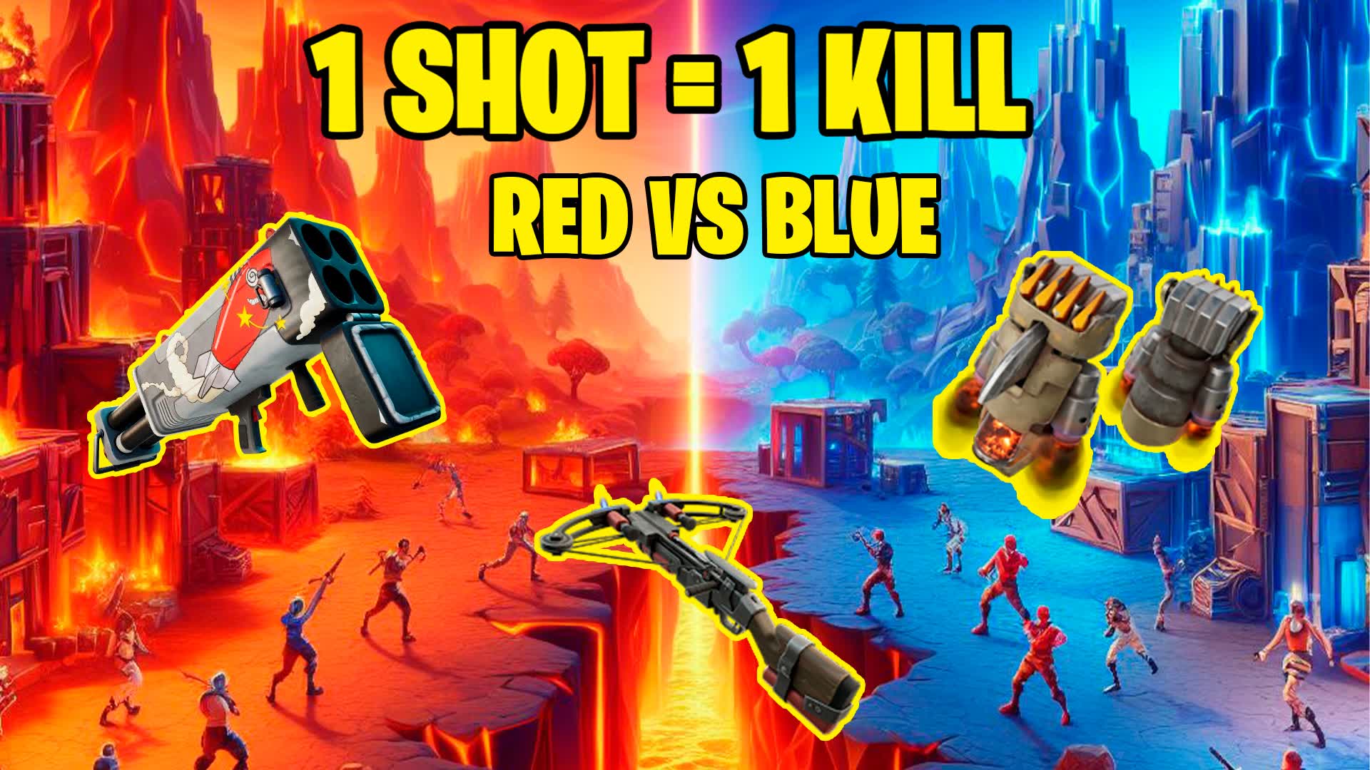 1 Shot = 1 Kill: RED VS BLUE