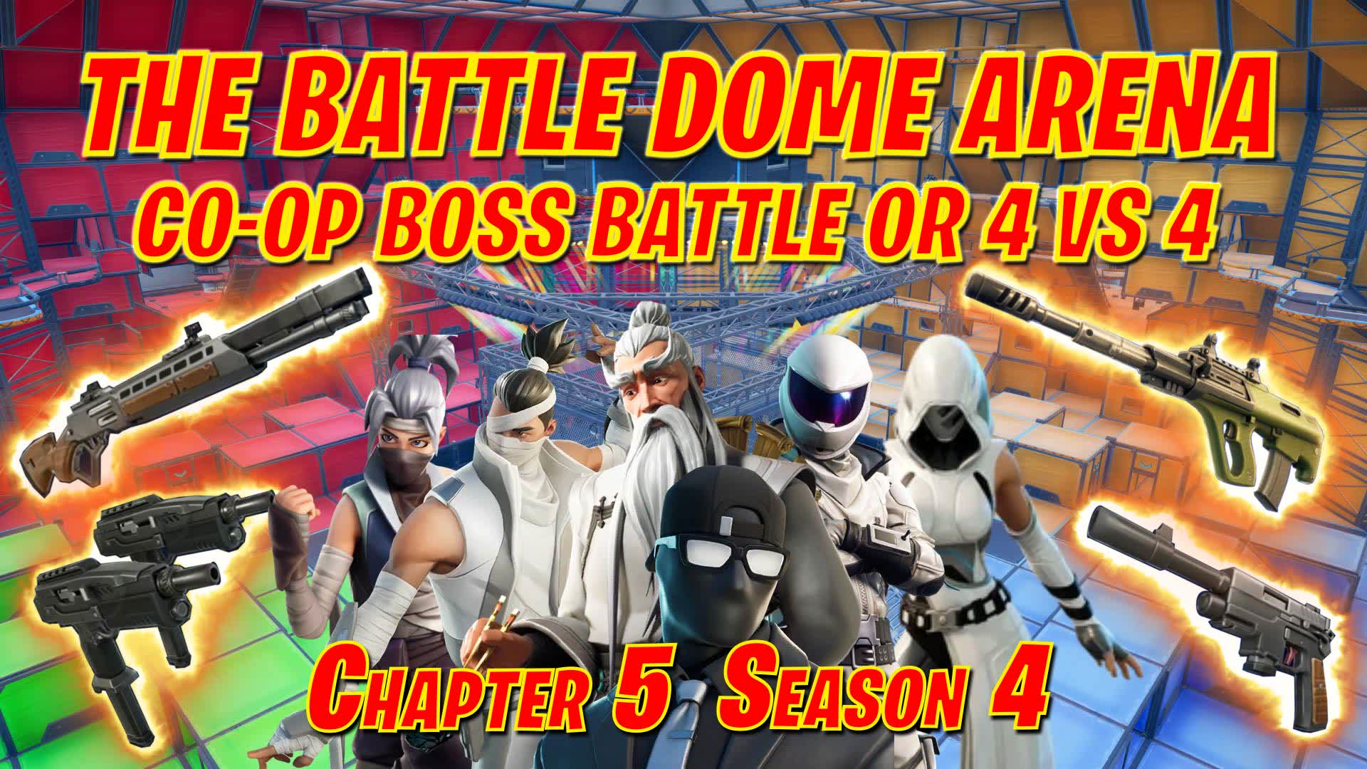 ❤️💙💛💚 THE BATTLE DOME ARENA 💚💛💙❤️