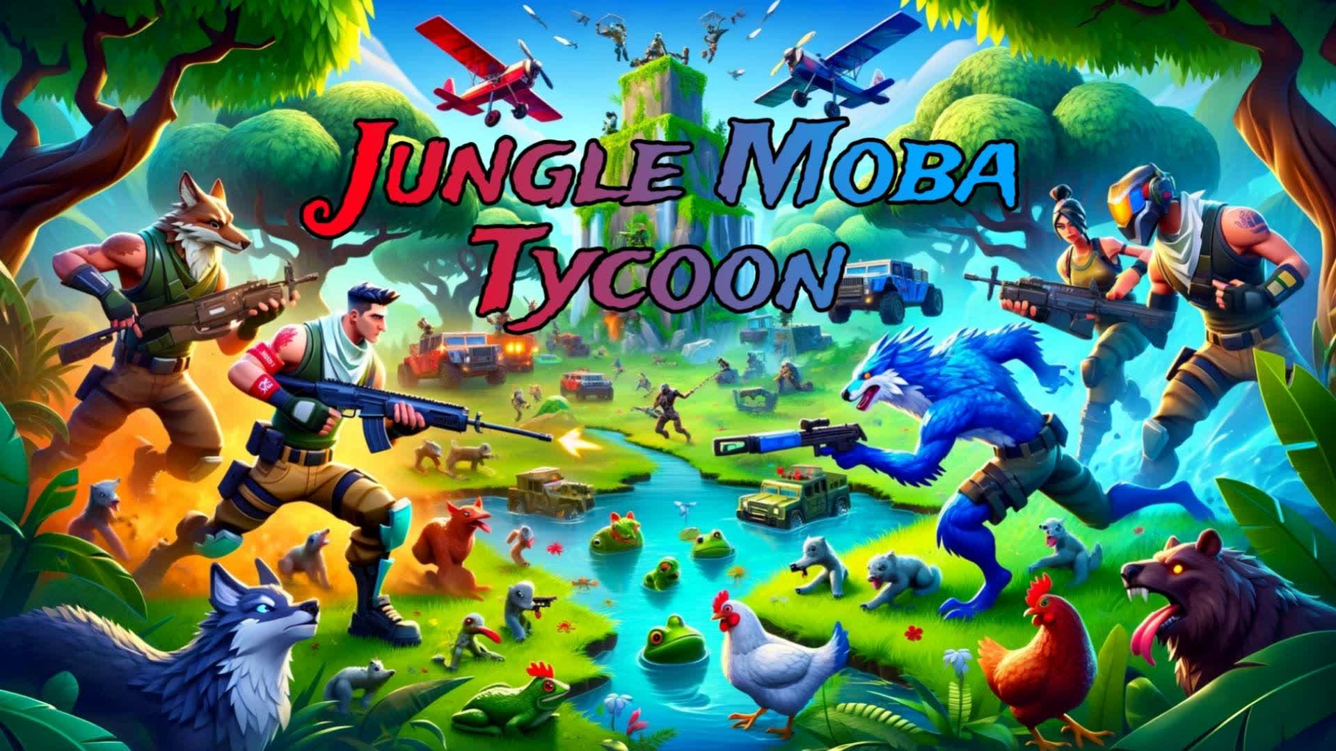 Jungle Moba Tycoon Red VS Blue