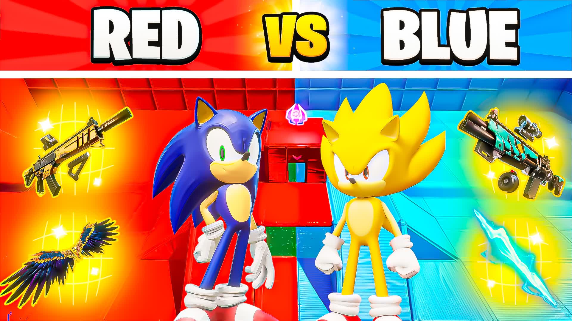 POWER SONIC RED VS BLUE 🔴🔵