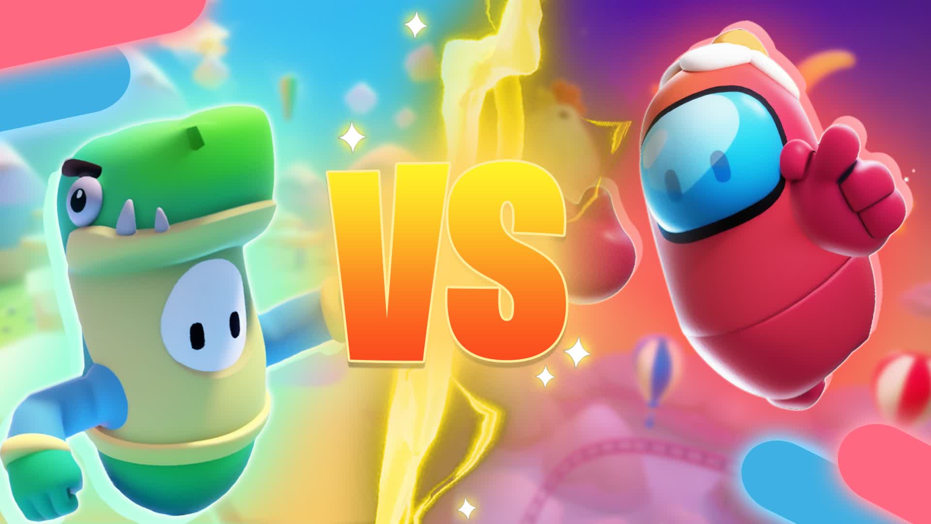 CRAZYY FALL GUYS [RED VS BLUE 🔴🔵]