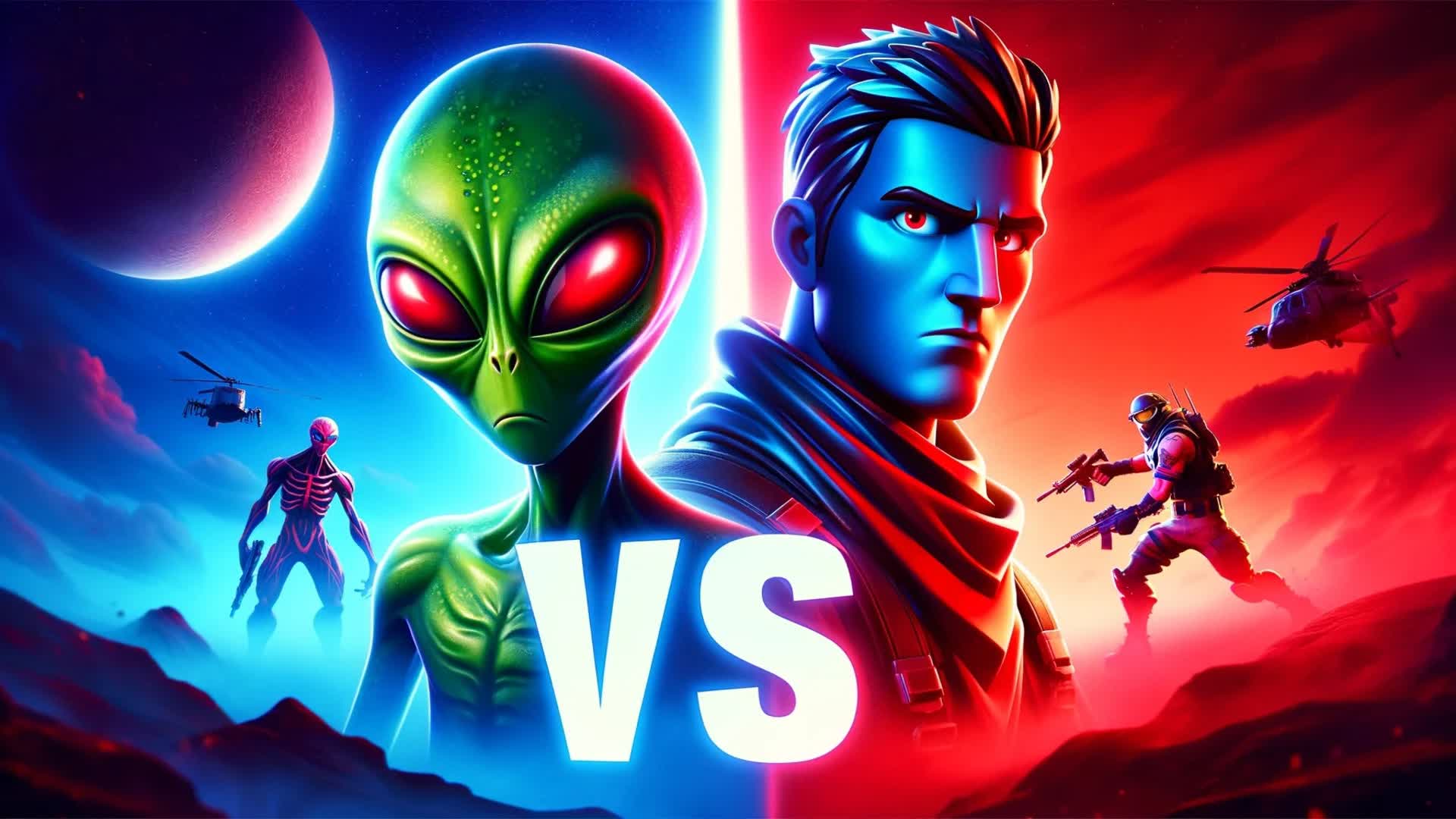 🔴Aliens vs Humans🔵