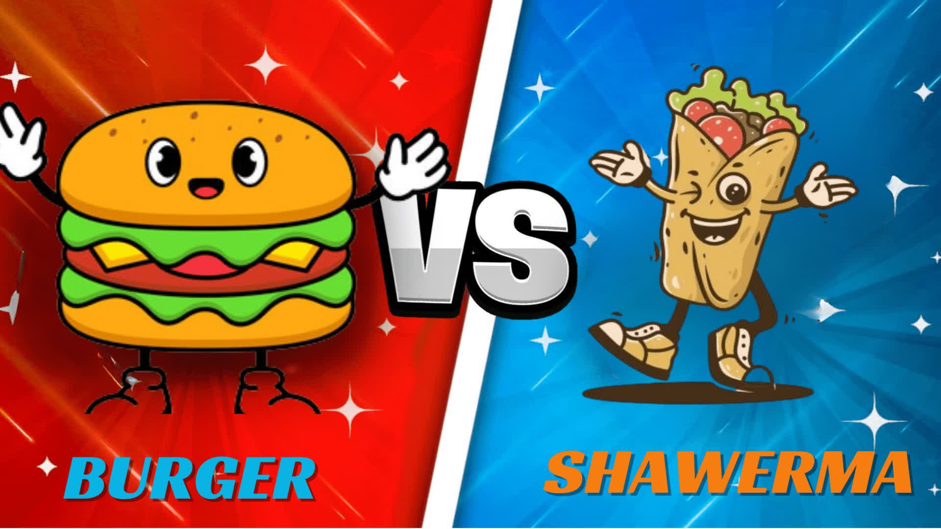 🍔BURGER VS 🌯SHAWARMA