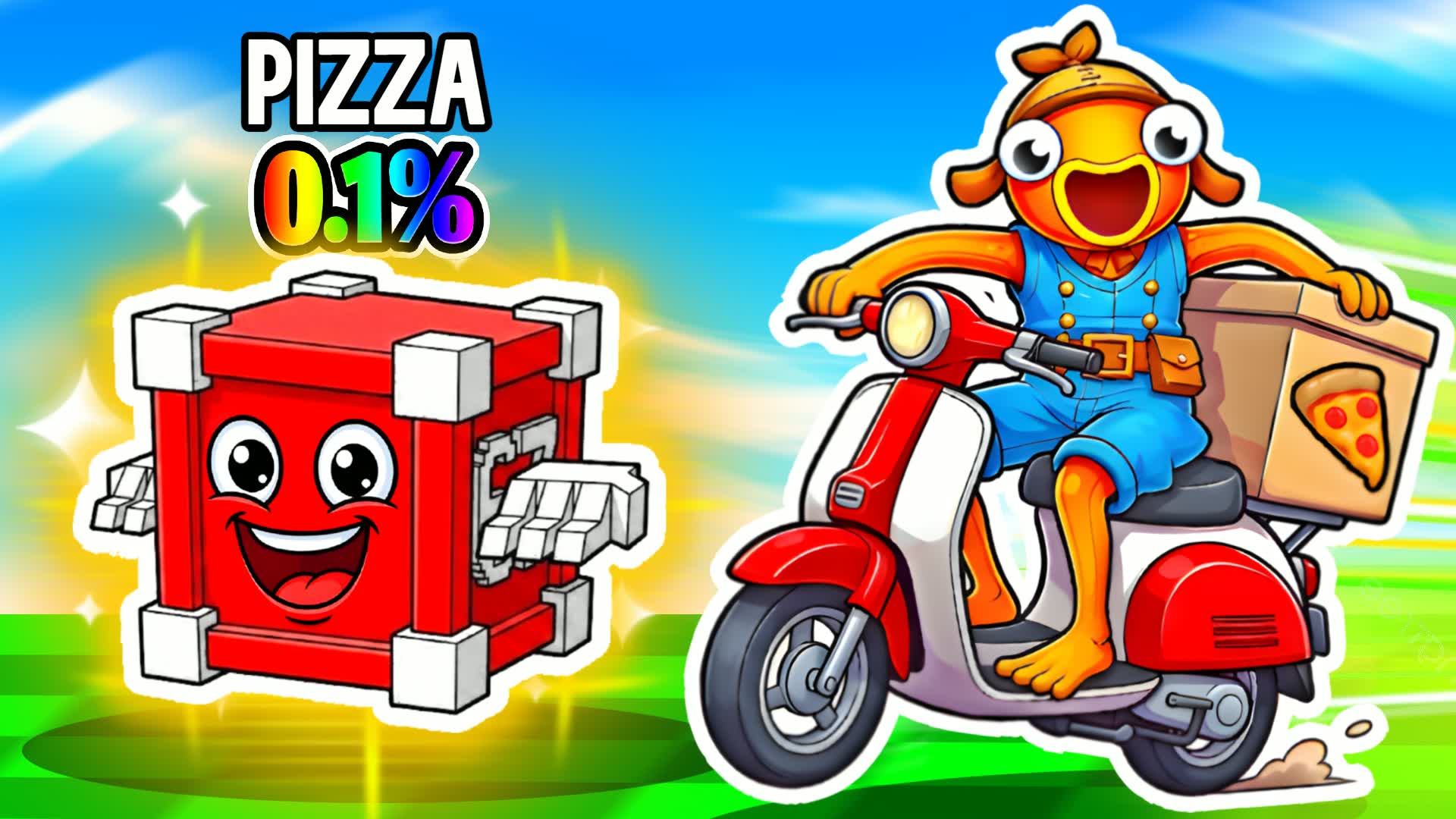DELIVER PIZZA FOR LUCKY BLOCKS