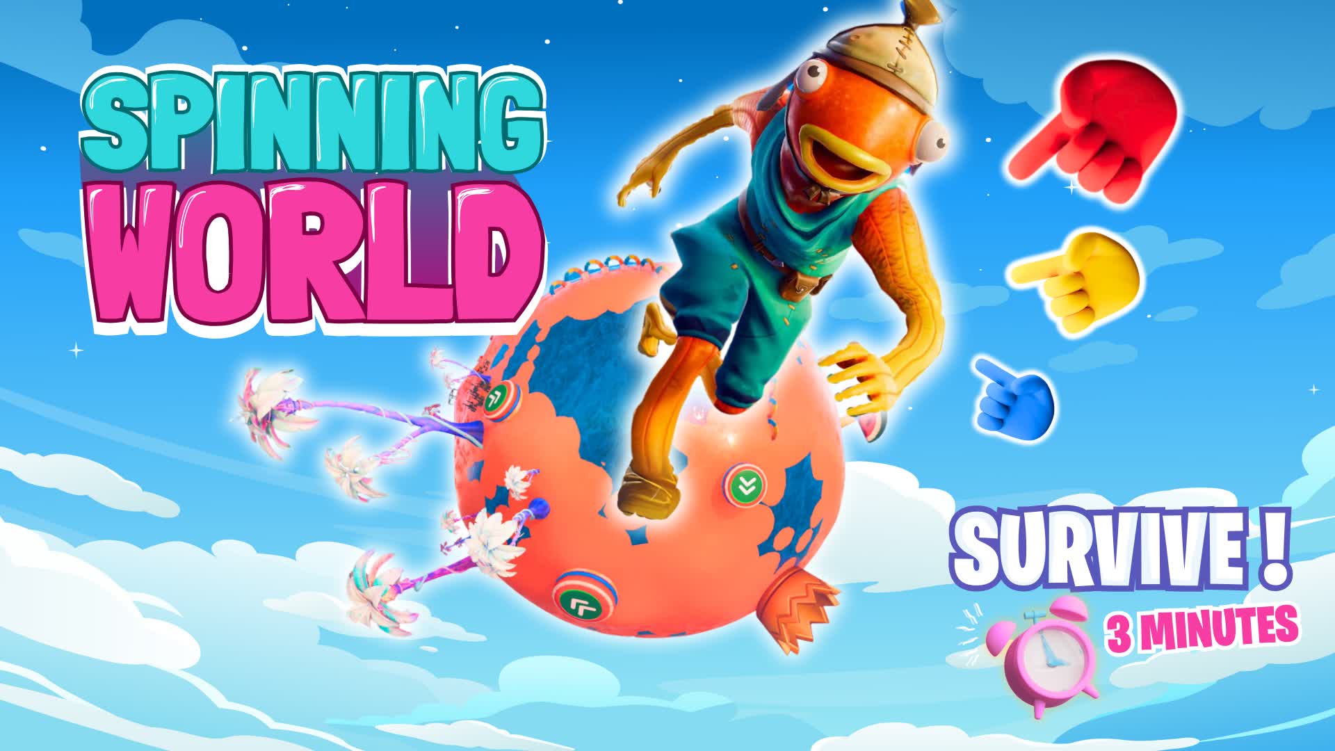SPINNING WORLD 🌀🌏 SURVIVE 3 MINUTES⌛