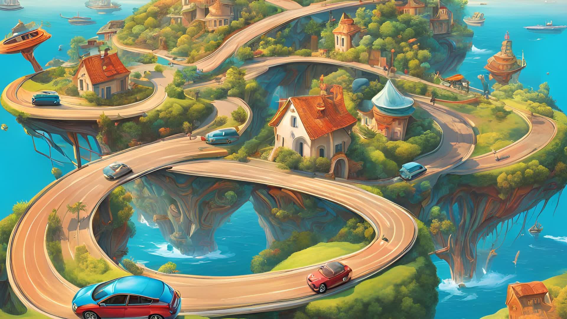 UNREALISTIC DRIVING ISLAND 🌇