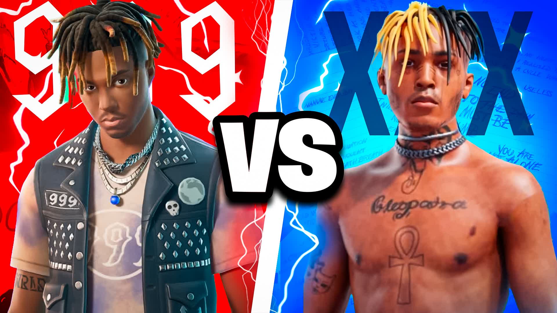 JUICE WRLD VS XXXTENTACION (RED VS BLUE)