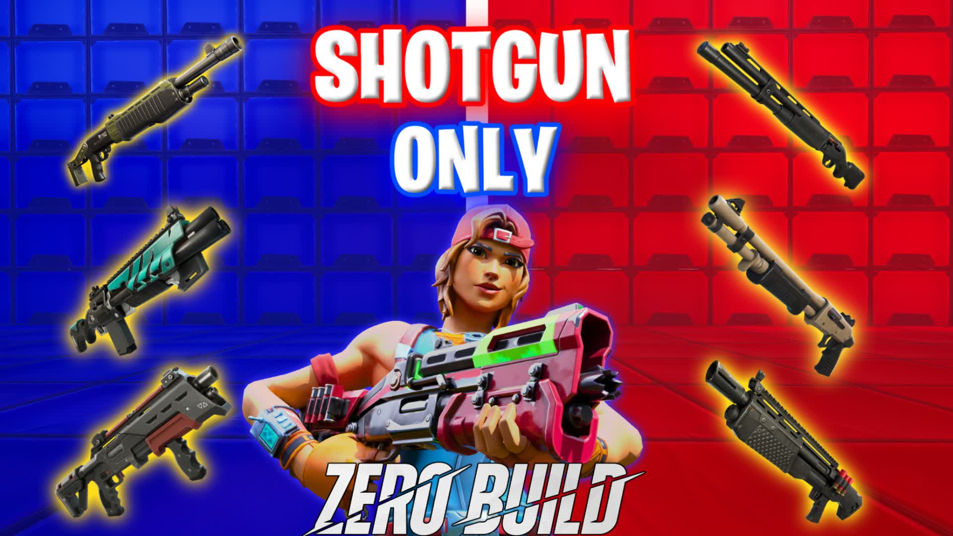 Shotgun Only Red VS Blue NO BUILDS🔴🔵