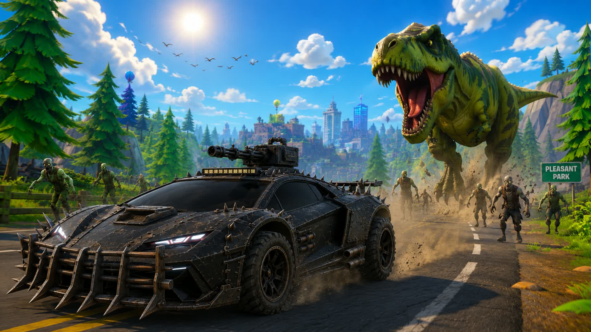 Dinosaur City Drive🚗FFA Zombies🧟TWDU