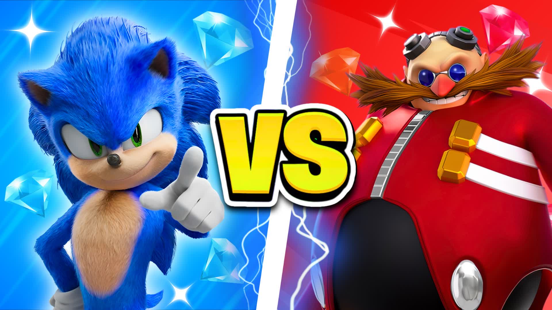 SONIC VS EGGMAN 🔴🔵 RVB UPDATED