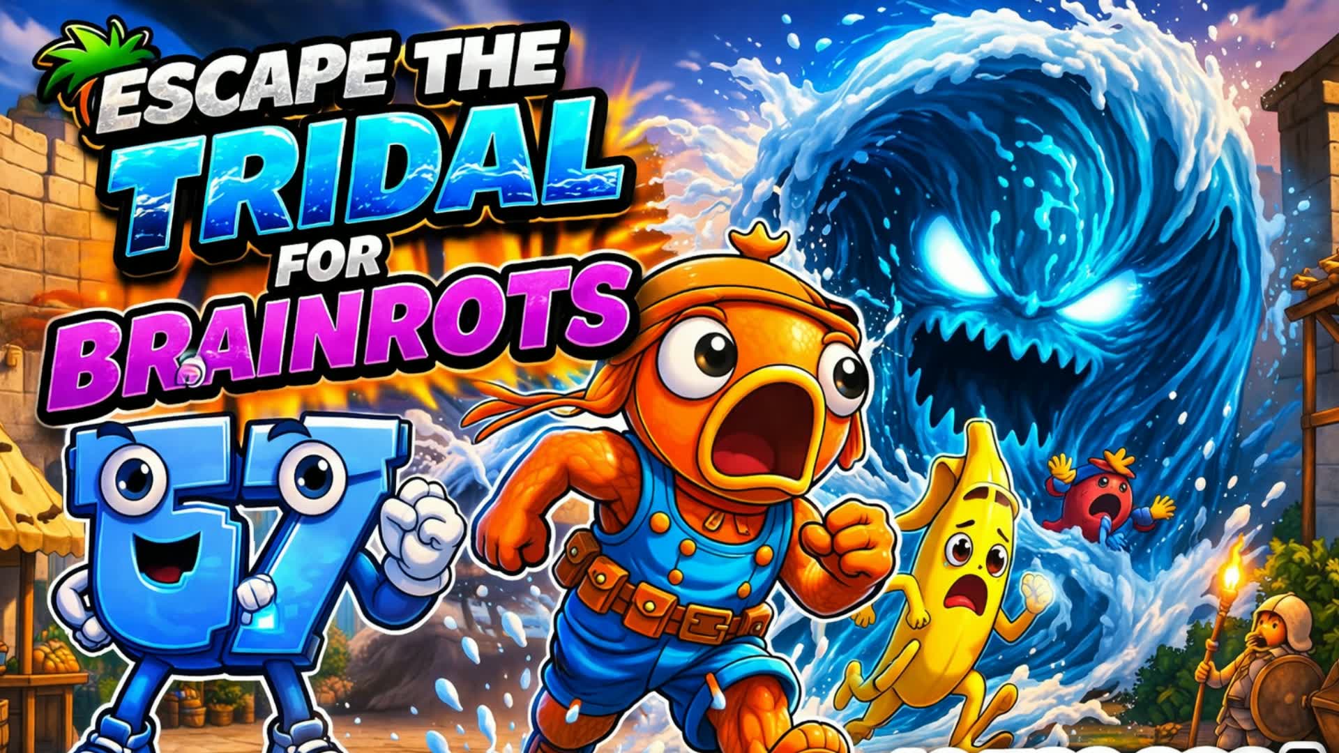 🌊 ESCAPE THE TRIDALS FOR BRAINROT 🌊