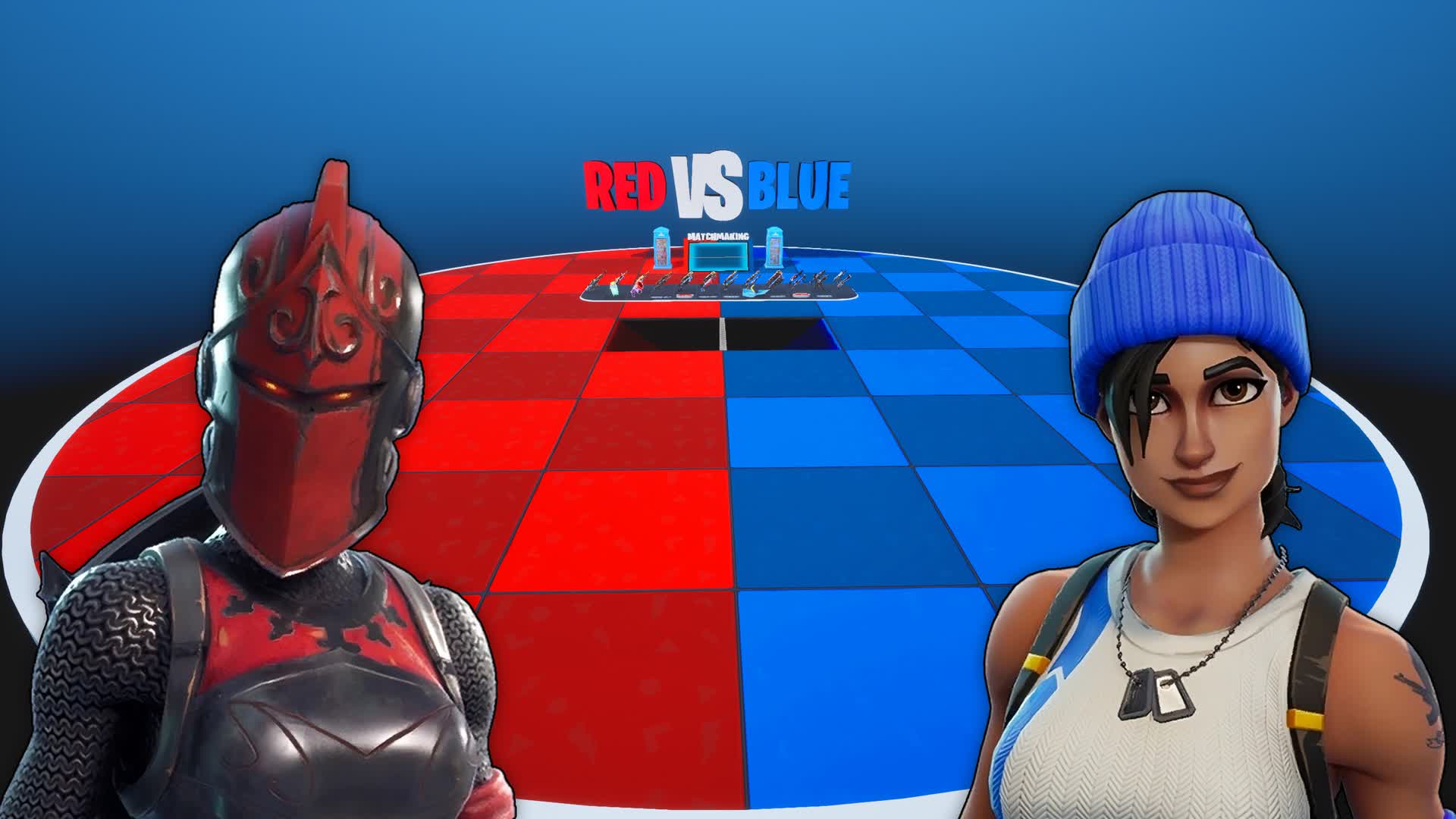 RED🔴 VS BLUE🔵 1V1