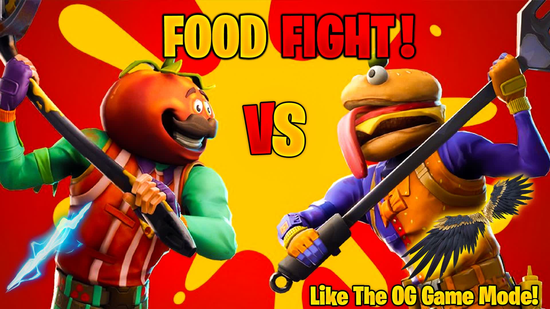 FOOD FIGHT! | 🍅 TOMATOES VS 🍔 BURGER!