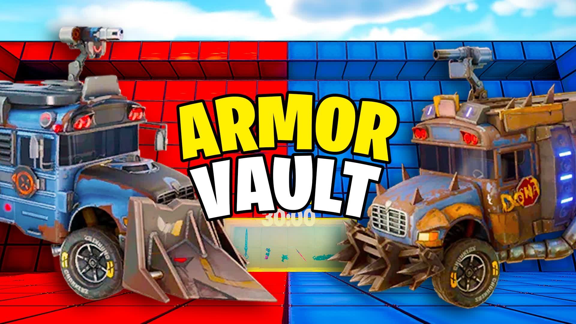 ARMORED BUS RED VS BLUE