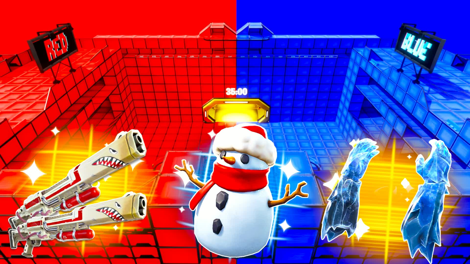 RED VS BLUE red  fight