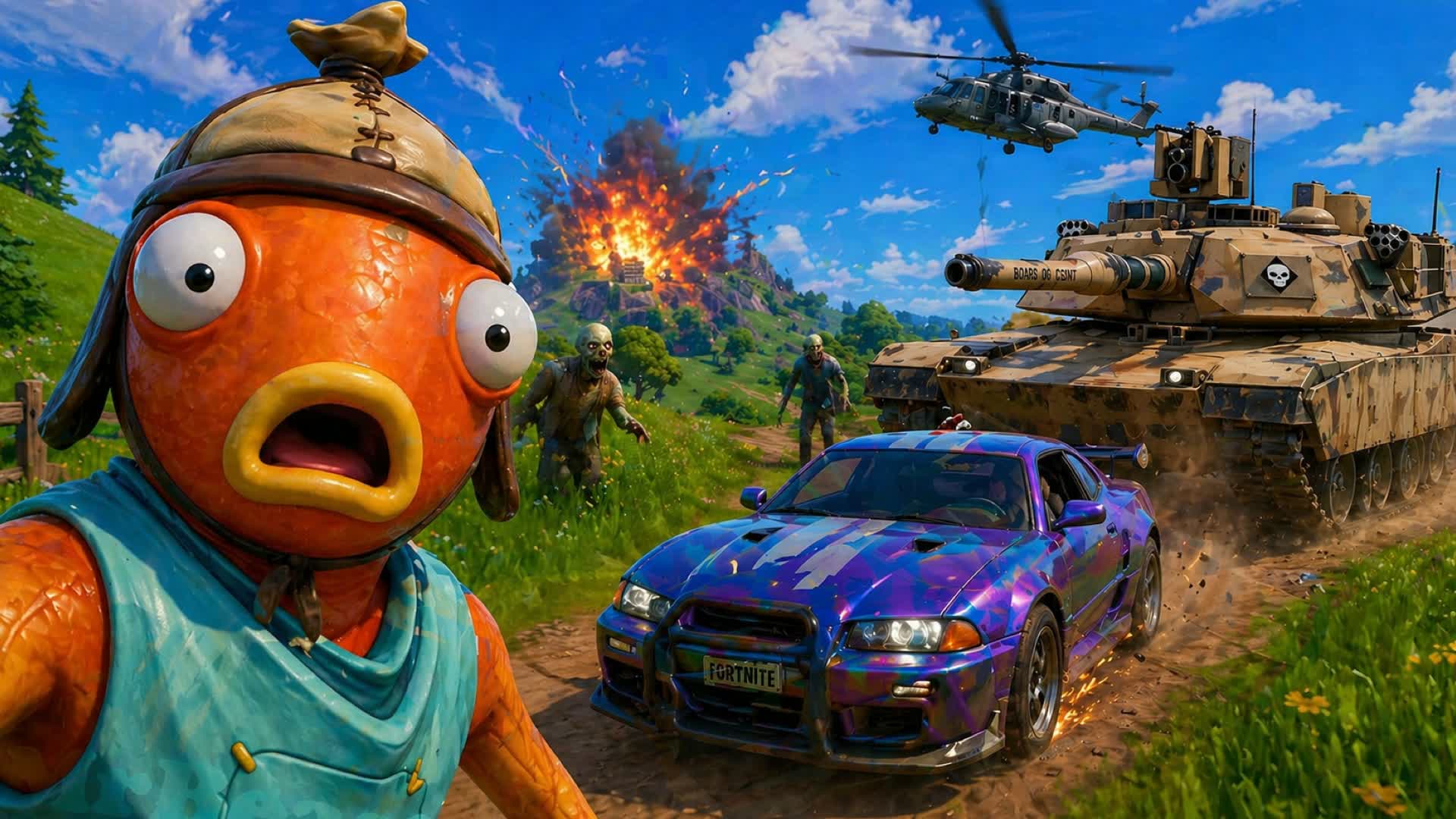 Military Drive 🚗 FFA ⭐️ Zombies 🧟 TMNT
