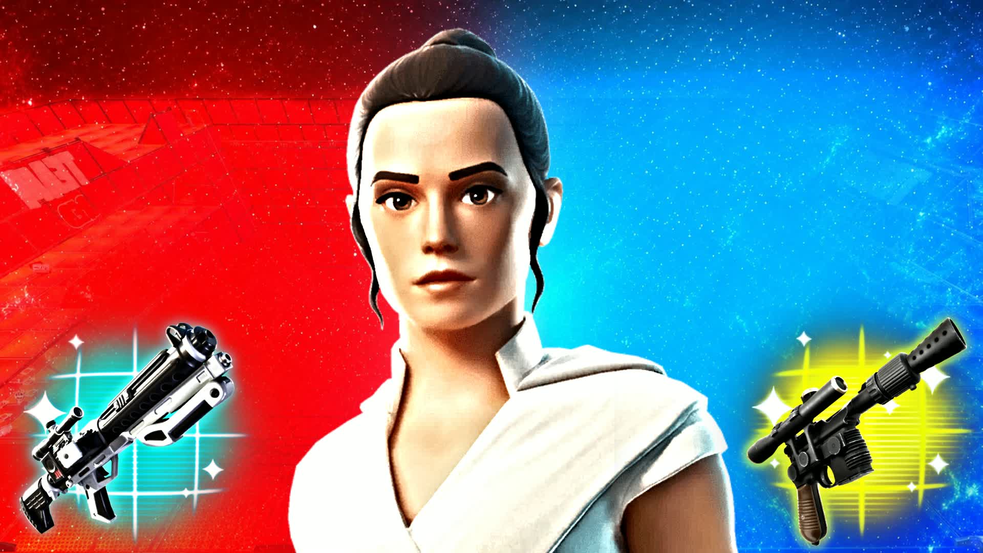REY STAR WARS RED VS BLUE 🔴🔵