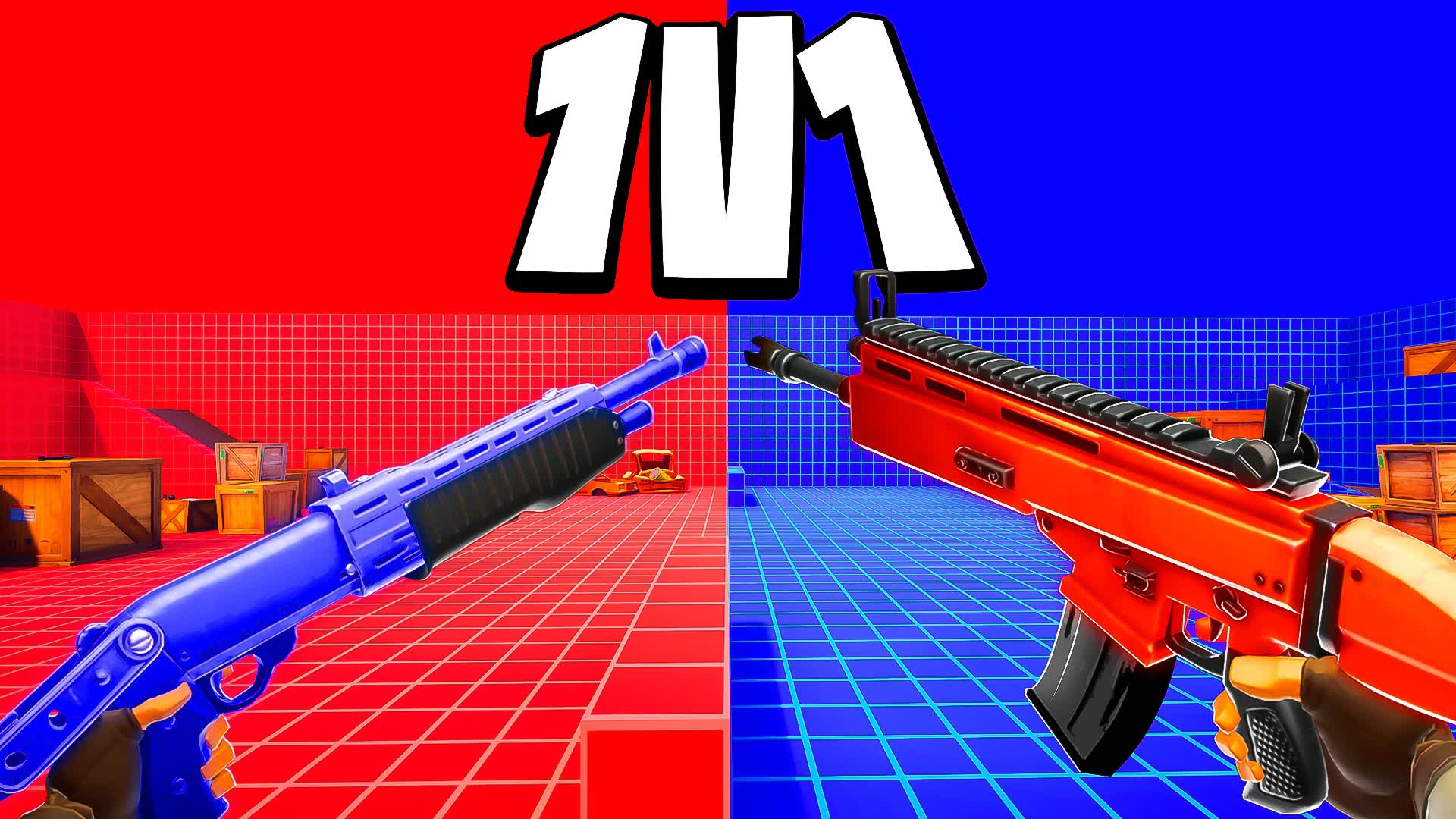 1V1 FIRST PERSON 🔴🔵