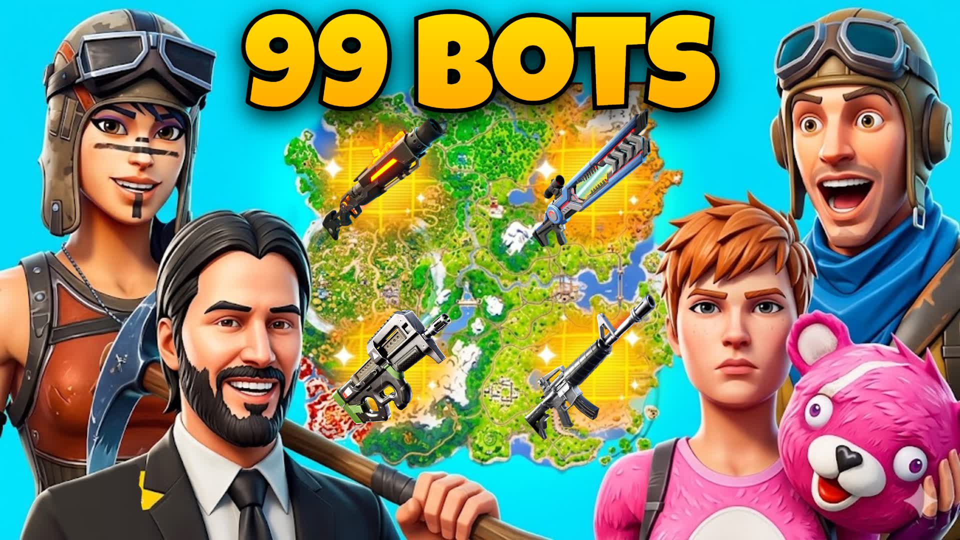 99 Bot Royal ⭐ All Guns⭐(TILTED)