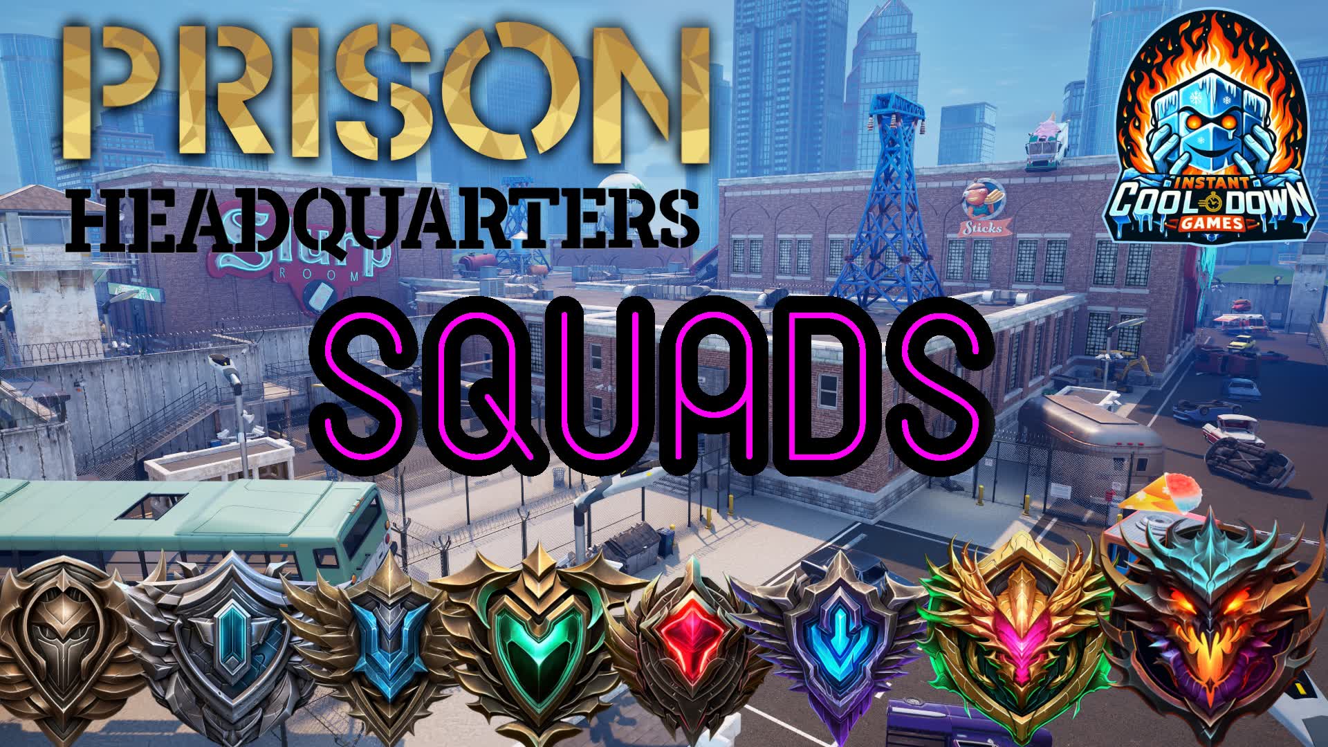 RANKED 🎯 Prison HQ 🎯 SQUADS