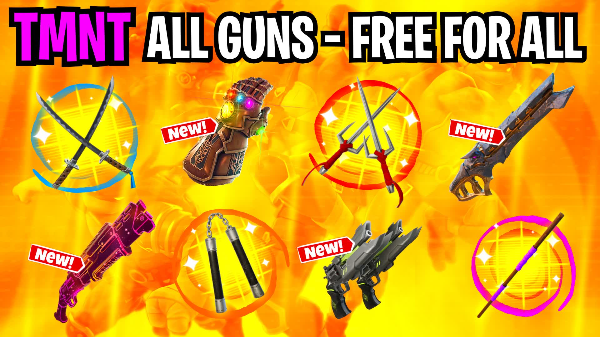 TMNT ⭐ ALL GUNS - FFA 1V1V1 ⭐