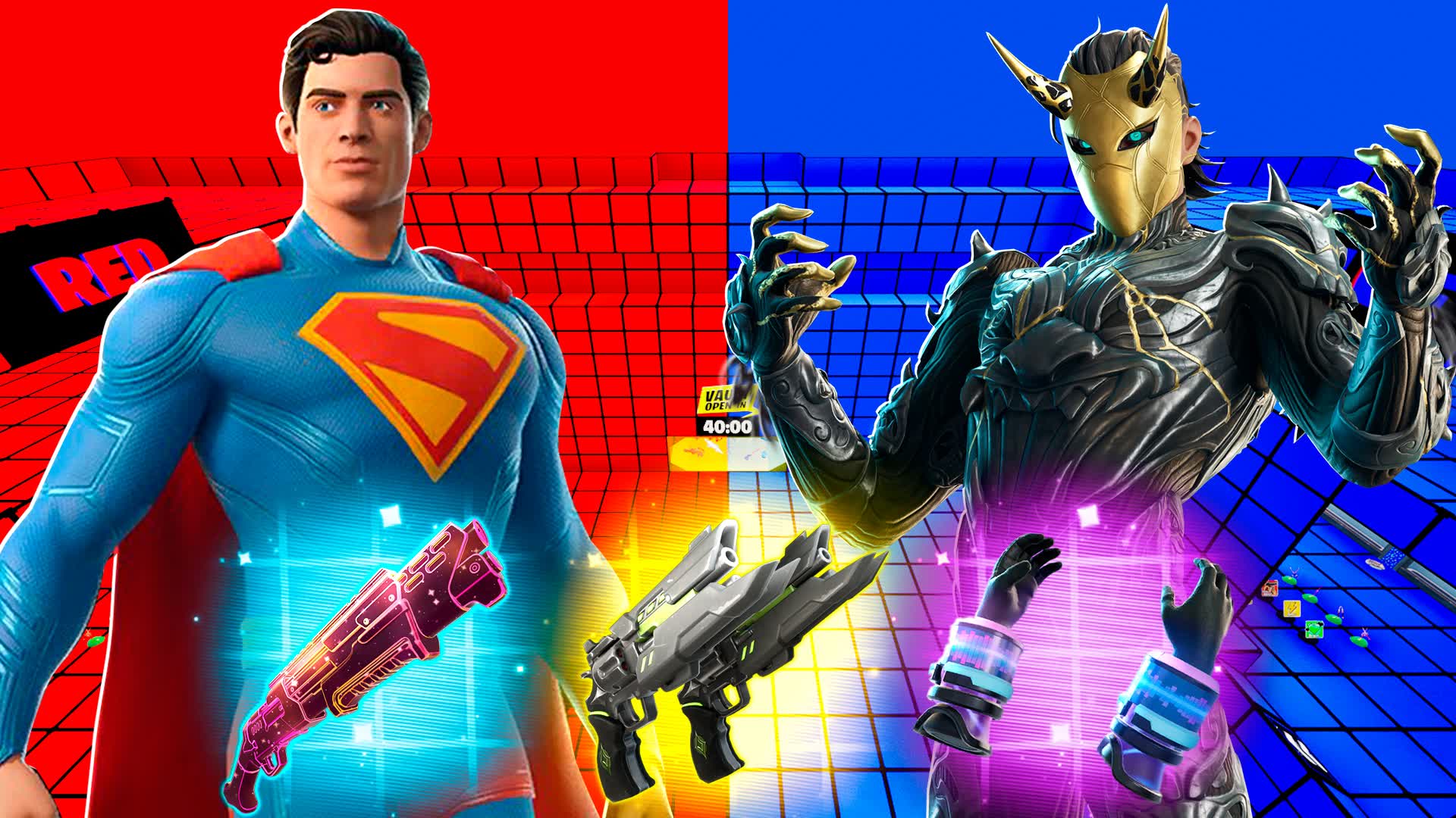 HEROES VS VILLAINS 🦸 RED VS BLUE 🔴🔵