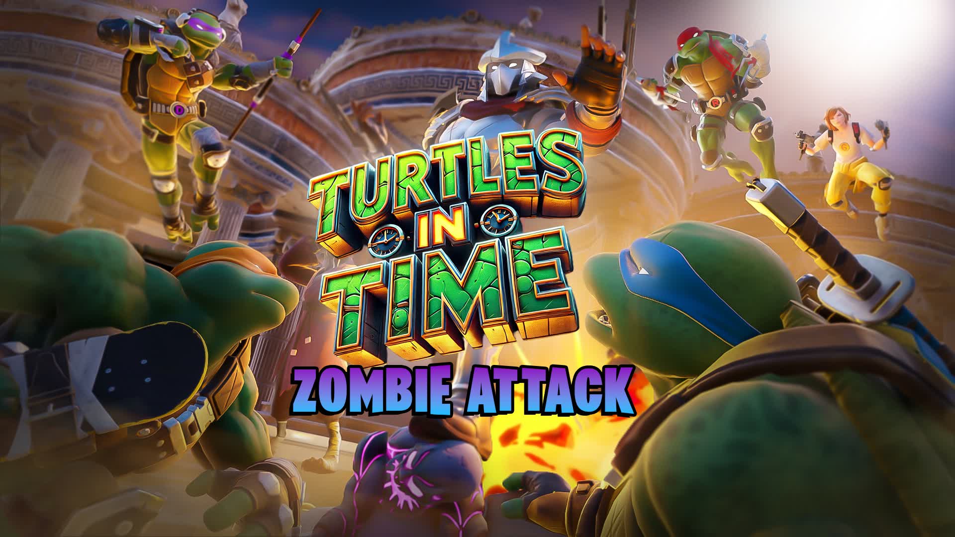🐢Turtles in Time -Zombie Attack🧟‍♂️