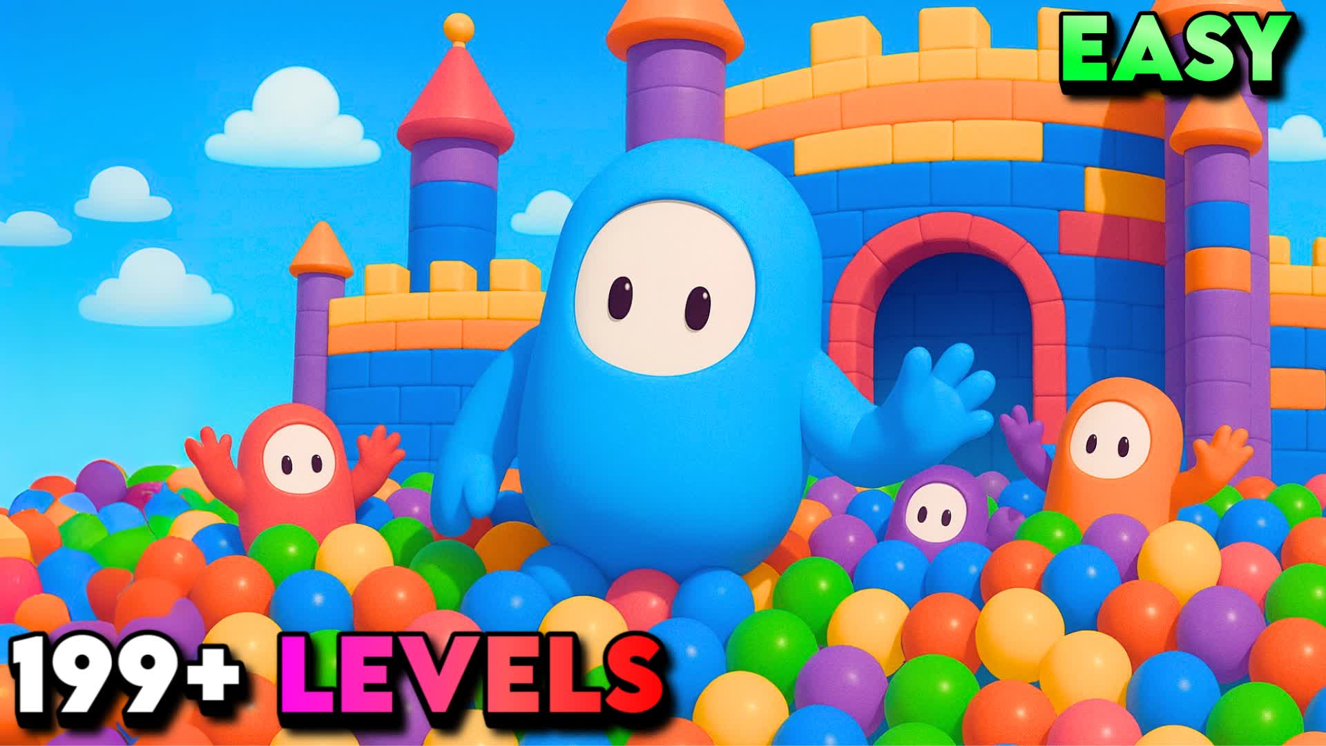 ⭐ FUN FALL GUYS SUPER OBBY PARKOUR ⭐