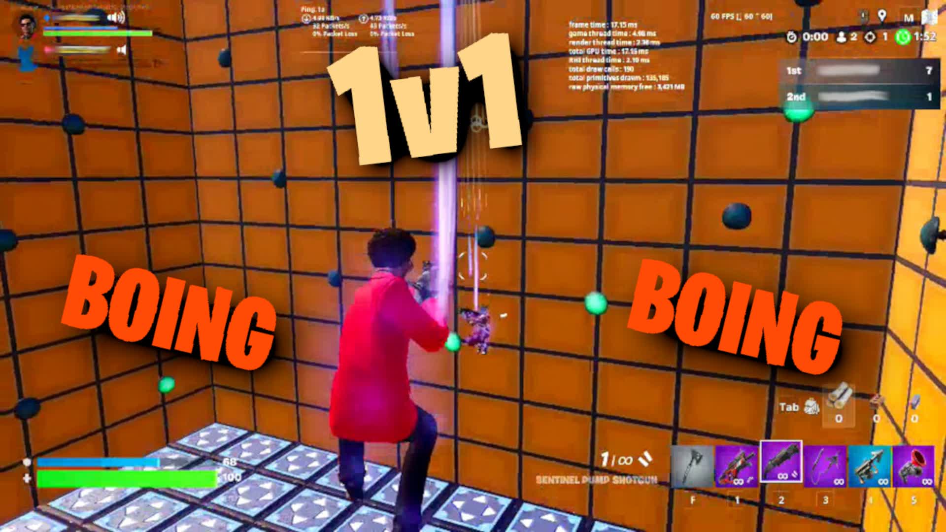 Bounce box 1v1 fight