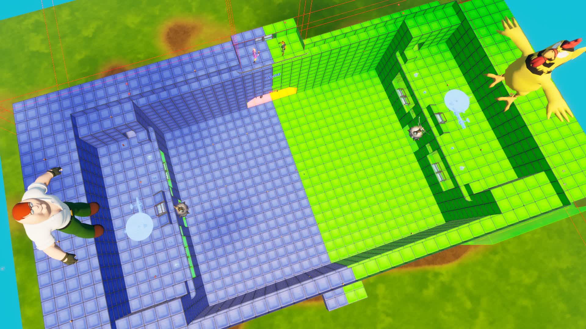 SUPER BLUE VERSUS GREEN