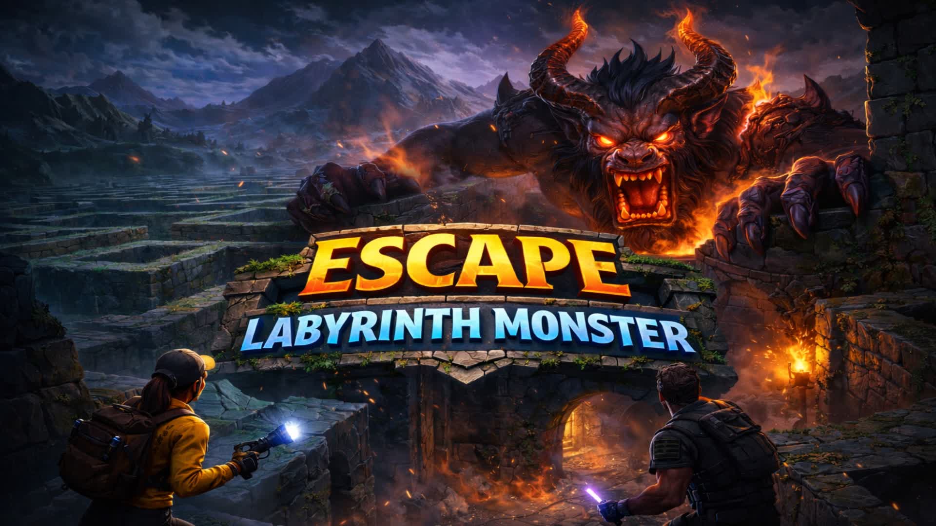 escap room labyrinth monster